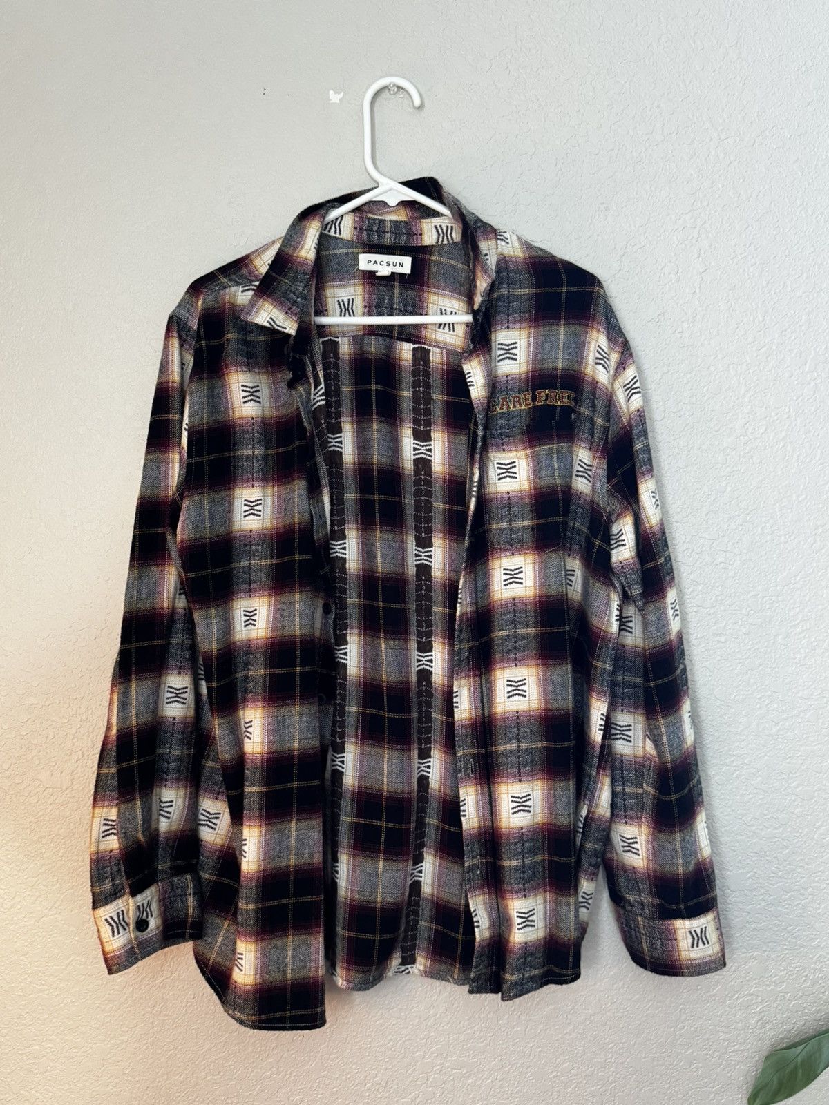 Pacsun pacsun "care free" long sleeve flannel shirt Size US L / EU 52-54 / 3 - 1 Thumbnail