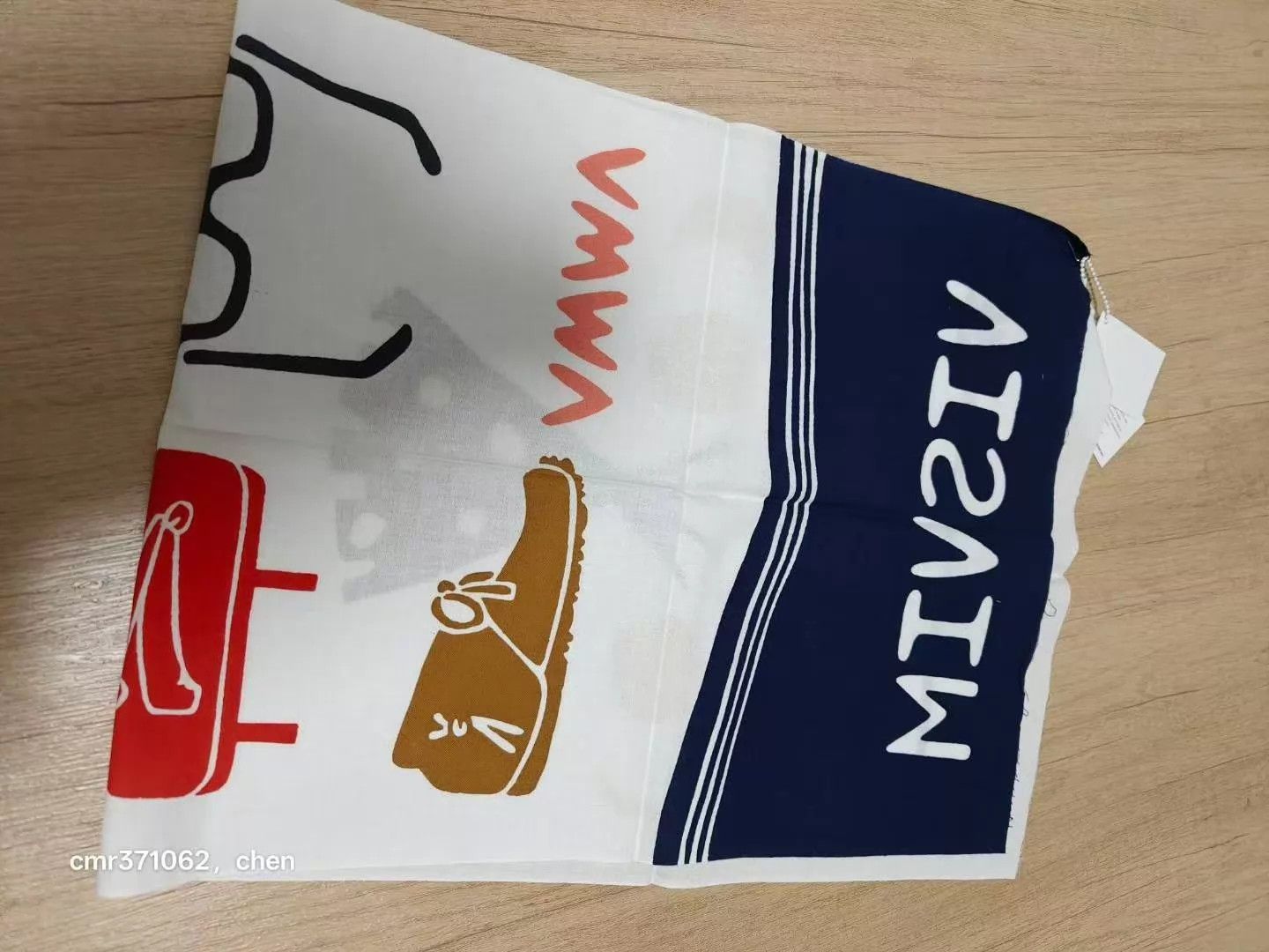 Visvim VISVIM 18SS SPOT TENUGUI Cotton-Linen Towel (Dip Dyed + Hand Painted) 38x99cm Size ONE SIZE - 4 Thumbnail