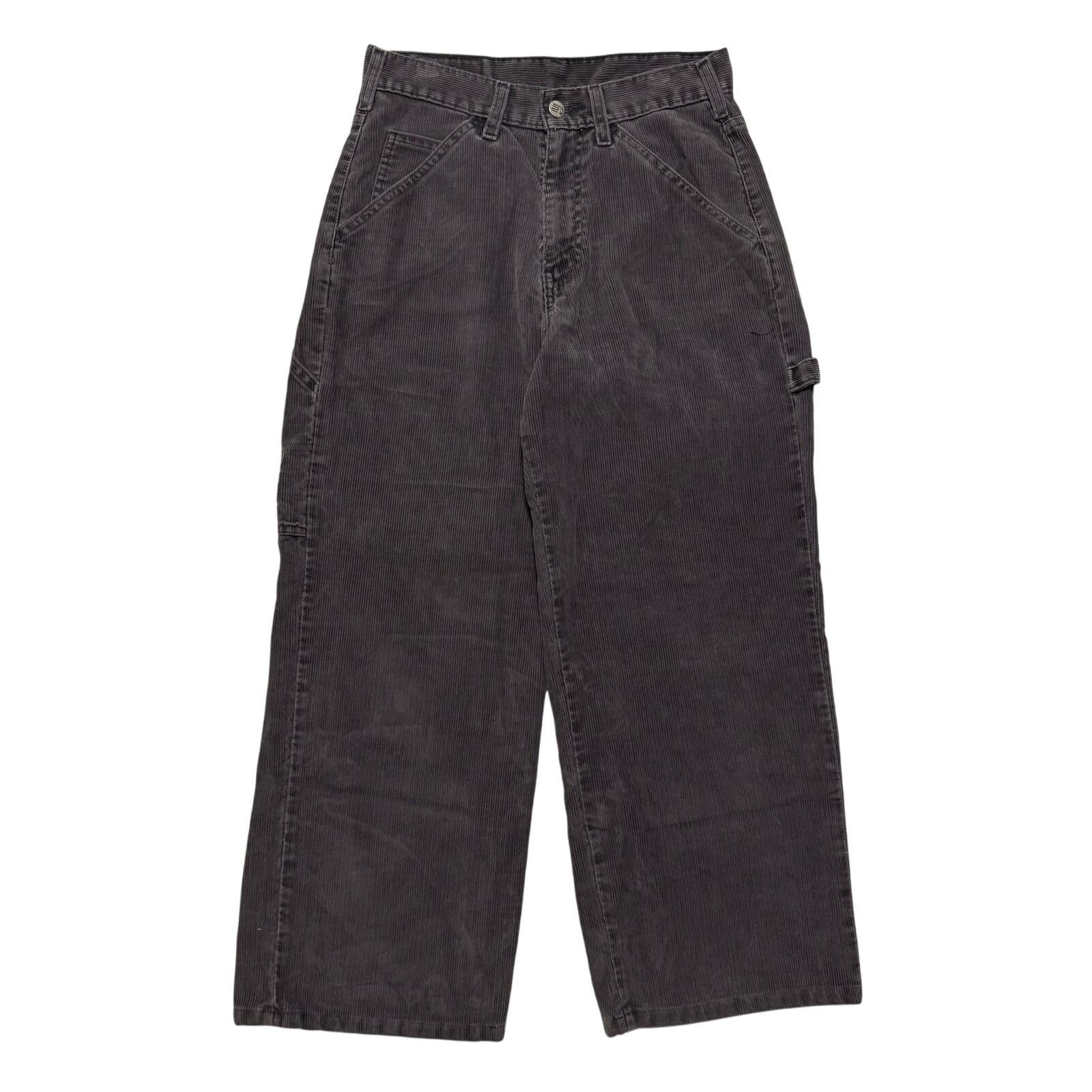 Levi's VTG 90's Levi's L2 Gray Corduroy Baggy Wide Leg Pants 28x26 Size US 28 / EU 44 - 1 Thumbnail