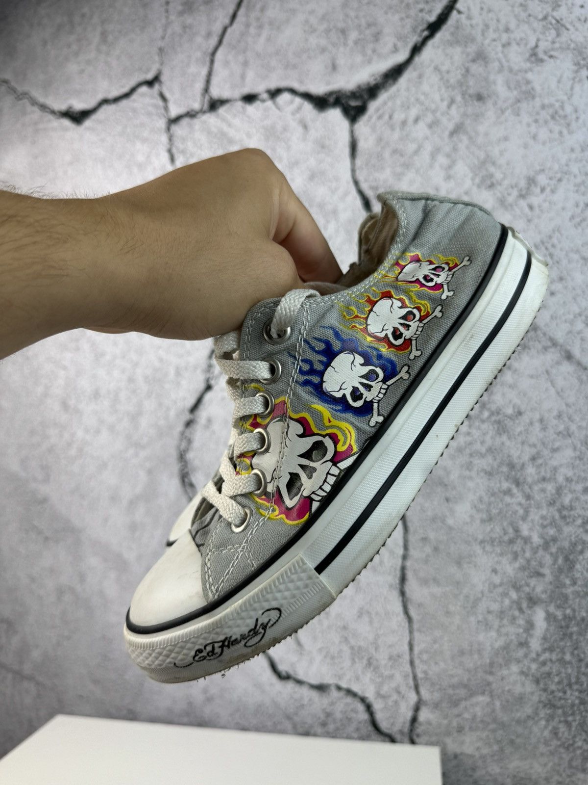 Ed Hardy Y2K vintage Ed hardy shoes sneakers avant garden Streetwear Size US 6.5 / IT 36.5 - 3 Thumbnail
