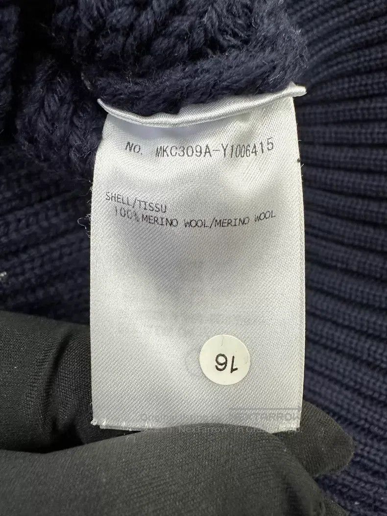 Thom Browne Thom Browne Dark blue tweed four-bar striped knit cardigan Size US S / EU 44-46 / 1 - 4 Thumbnail