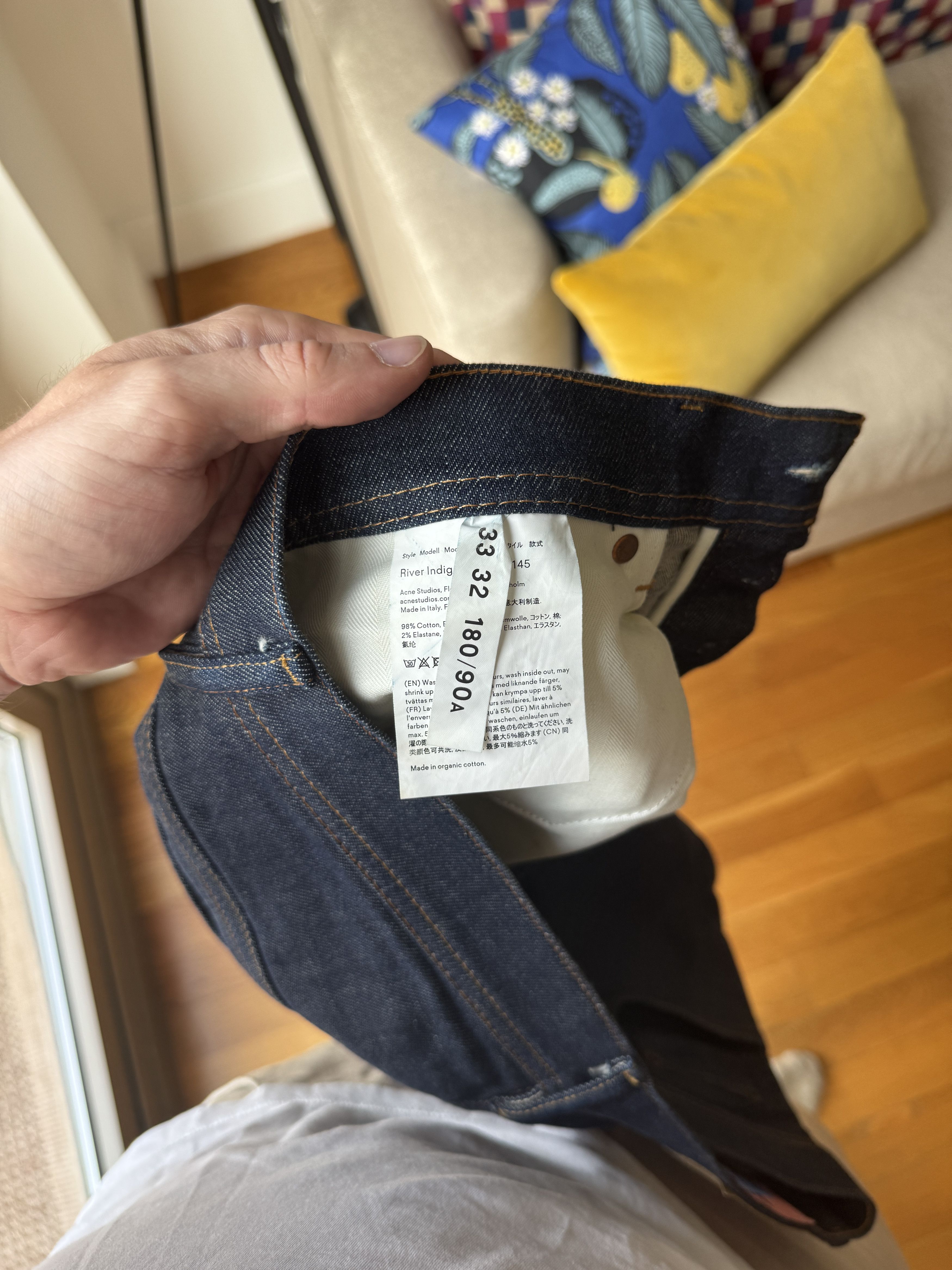 Acne Studios Bla Konst River Jeans – Indigo Size US 33 - 4 Thumbnail