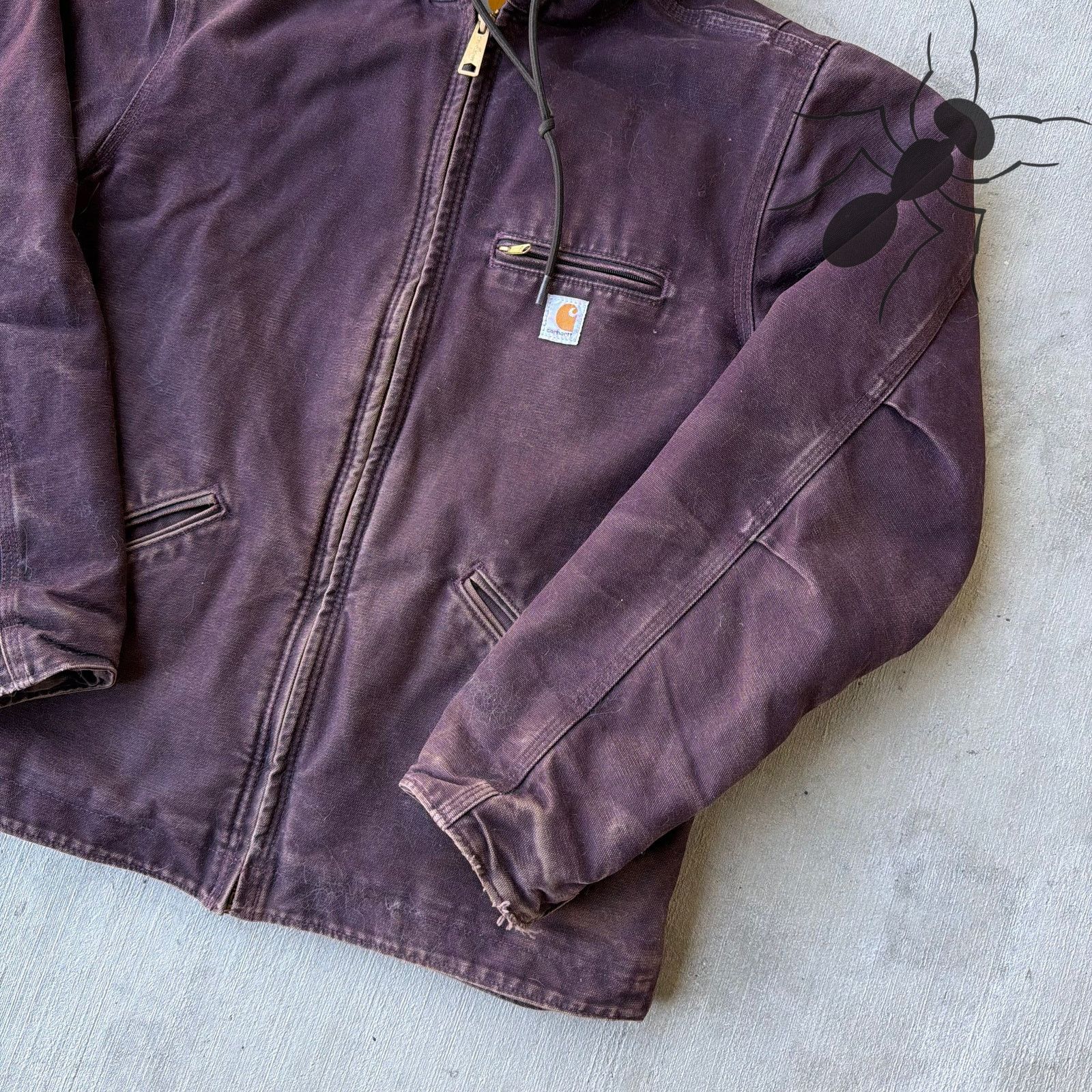 Carhartt × Vintage Carhartt WOMENS WJ141 DWN purple Sierra work wear jacket Size US S / EU 44-46 / 1 - 4 Thumbnail