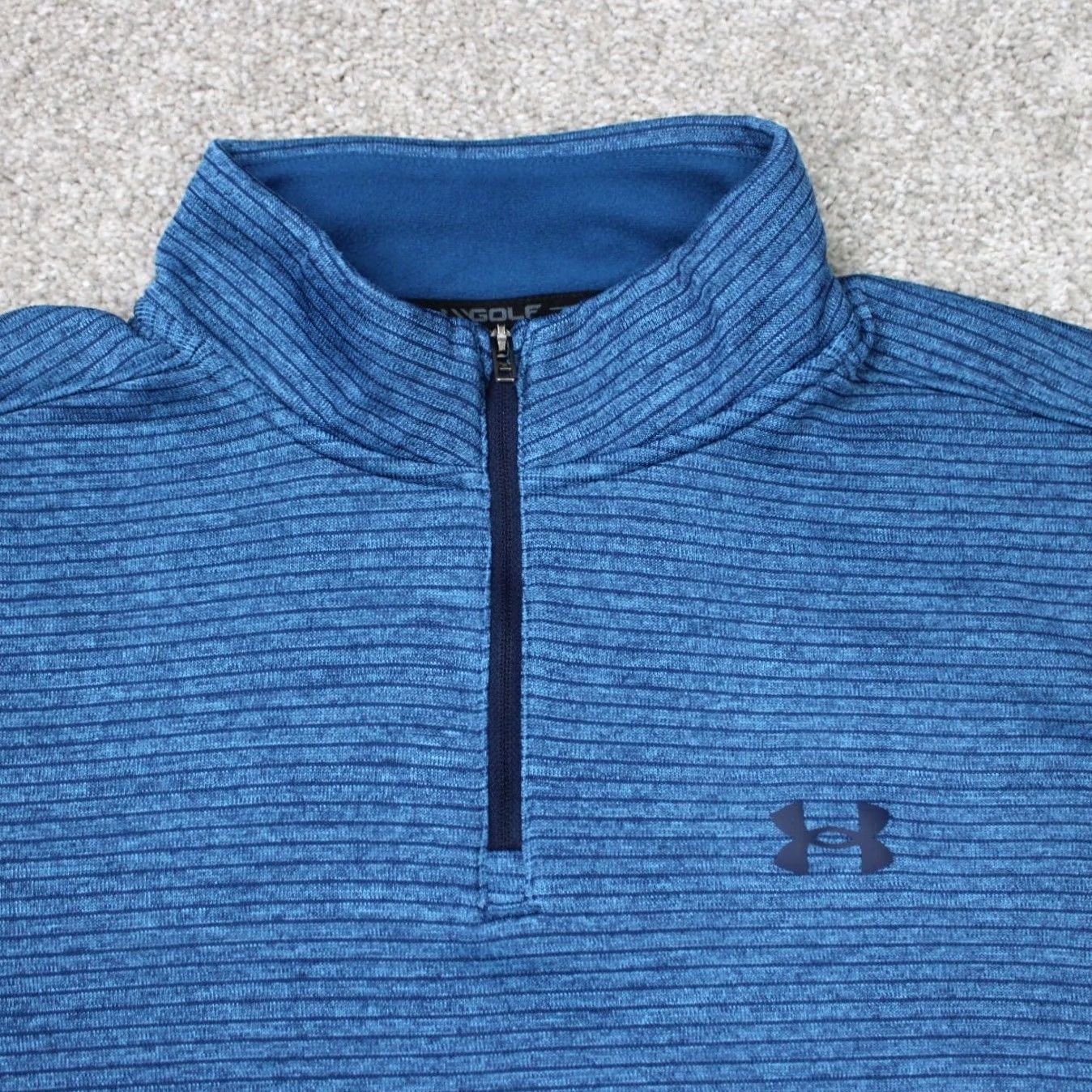 Under Armour Under Armour Golf Sweatshirt Mens Large Blue UA Storm 1/4 Zip L/S Pullover Storm Rugged Comfort Regular Fit Fleece Sweatshirt Size US L / EU 52-54 / 3 - 3 Thumbnail