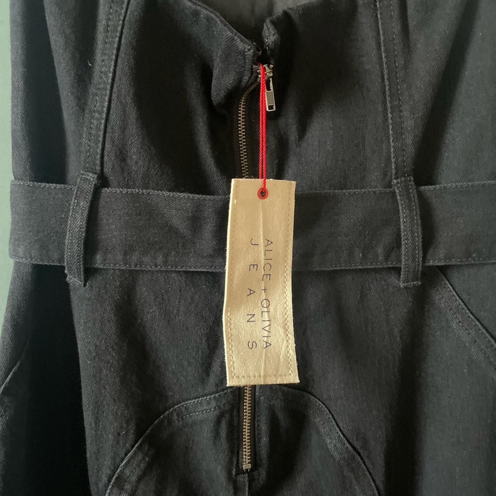 Other NWT Alice + Olivia Jeans “Queen of the Night” Susy Jumpsuit Size 25" / US 0 / IT 36 - 5 Thumbnail