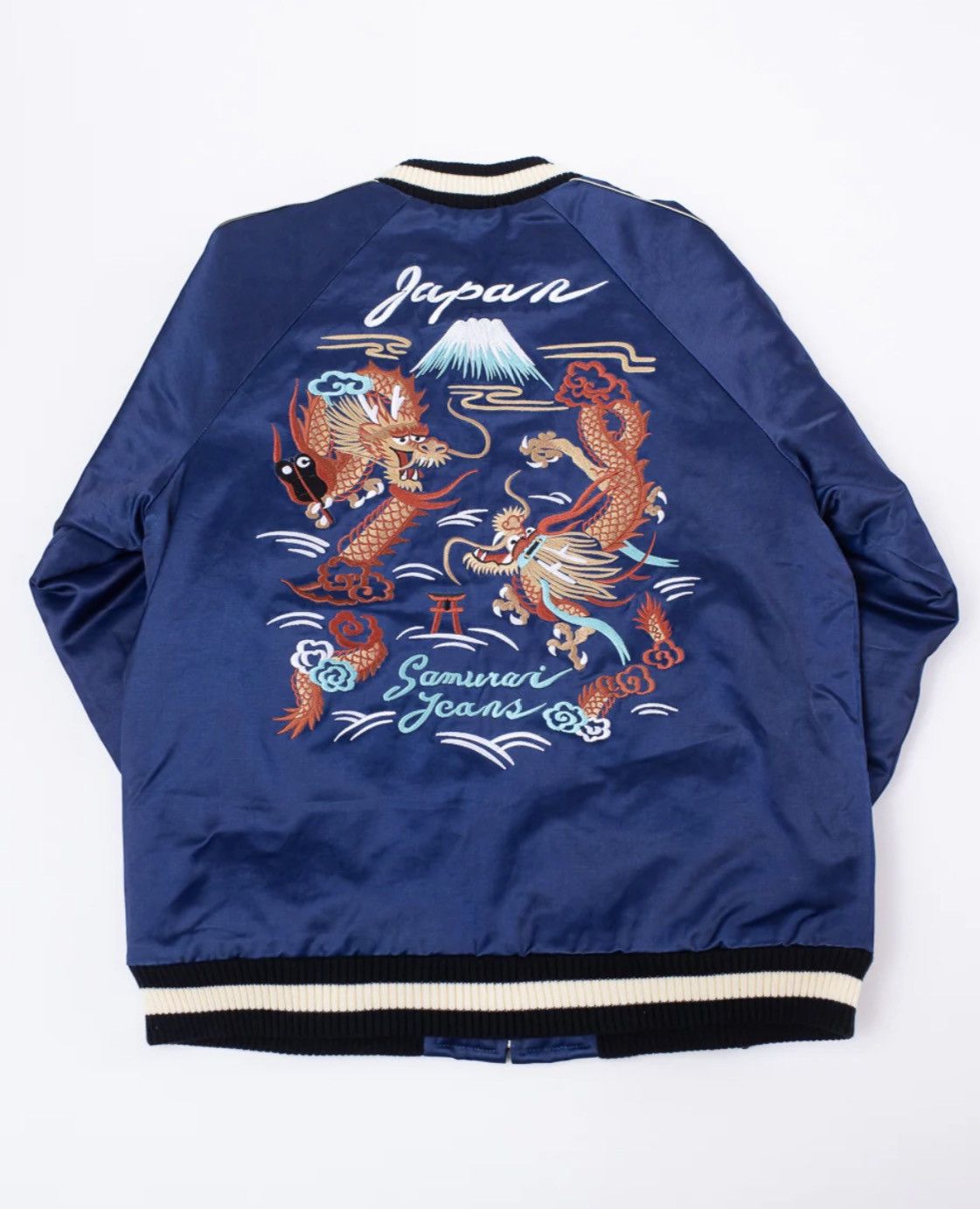 Samurai Jeans Embroidered Indigo Souvenir Jacket Size US L / EU 52-54 / 3 - 2 Thumbnail