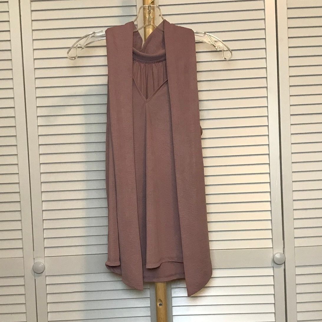 Other Cherish High Neck Sash Sleeveless Stretch Blouse M Size M / US 6-8 / IT 42-44 - 3 Thumbnail