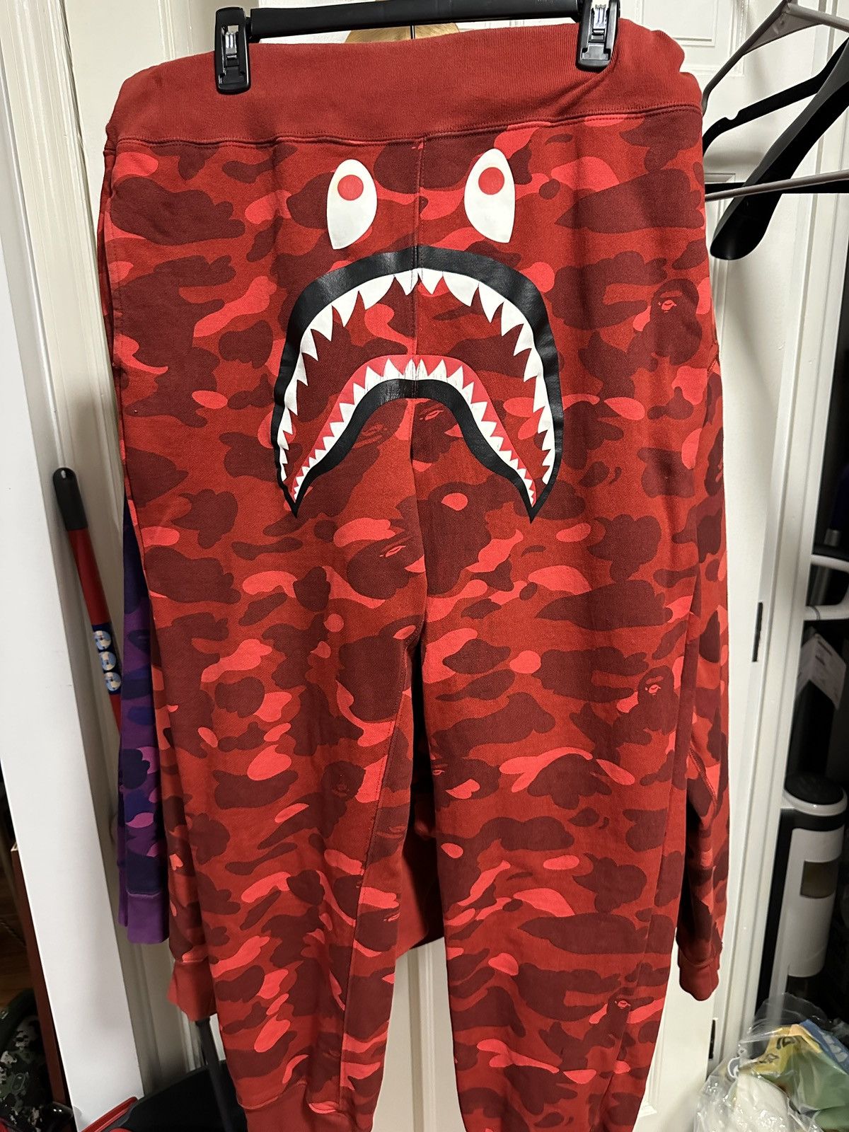 Bape Color Camo Shark Sweat Pants | Grailed