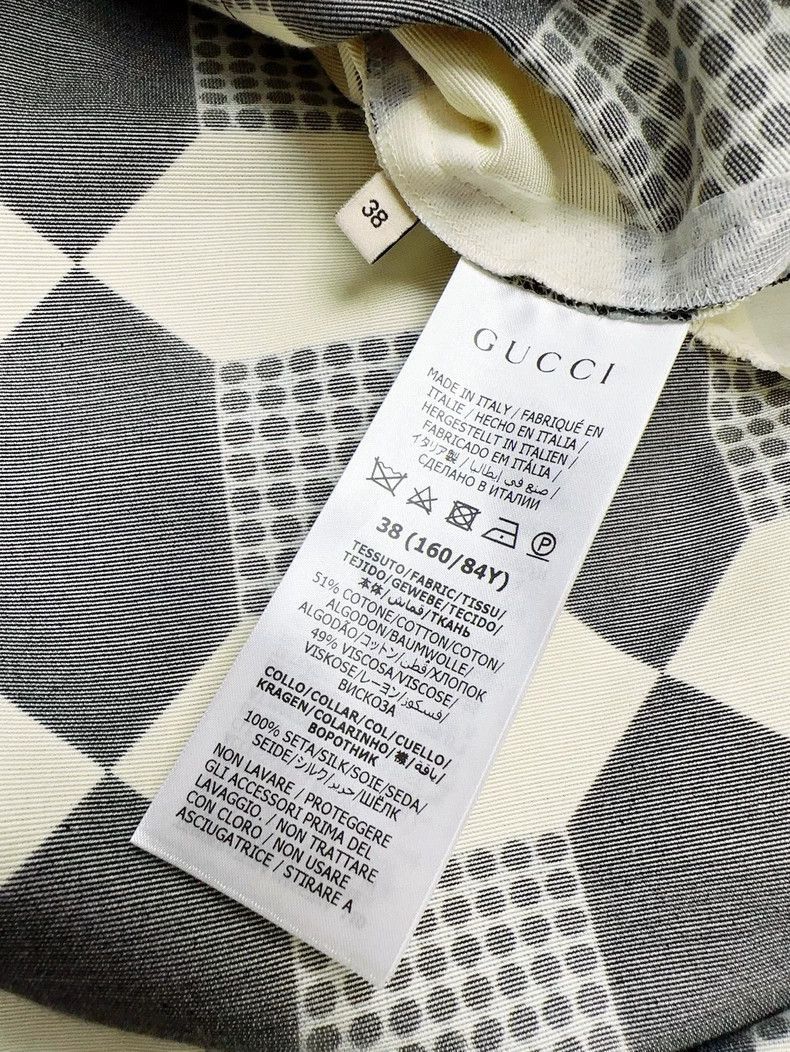 Gucci Gucci Black and White Checkered Dress-2506 Size M / US 6-8 / IT 42-44 - 5 Thumbnail