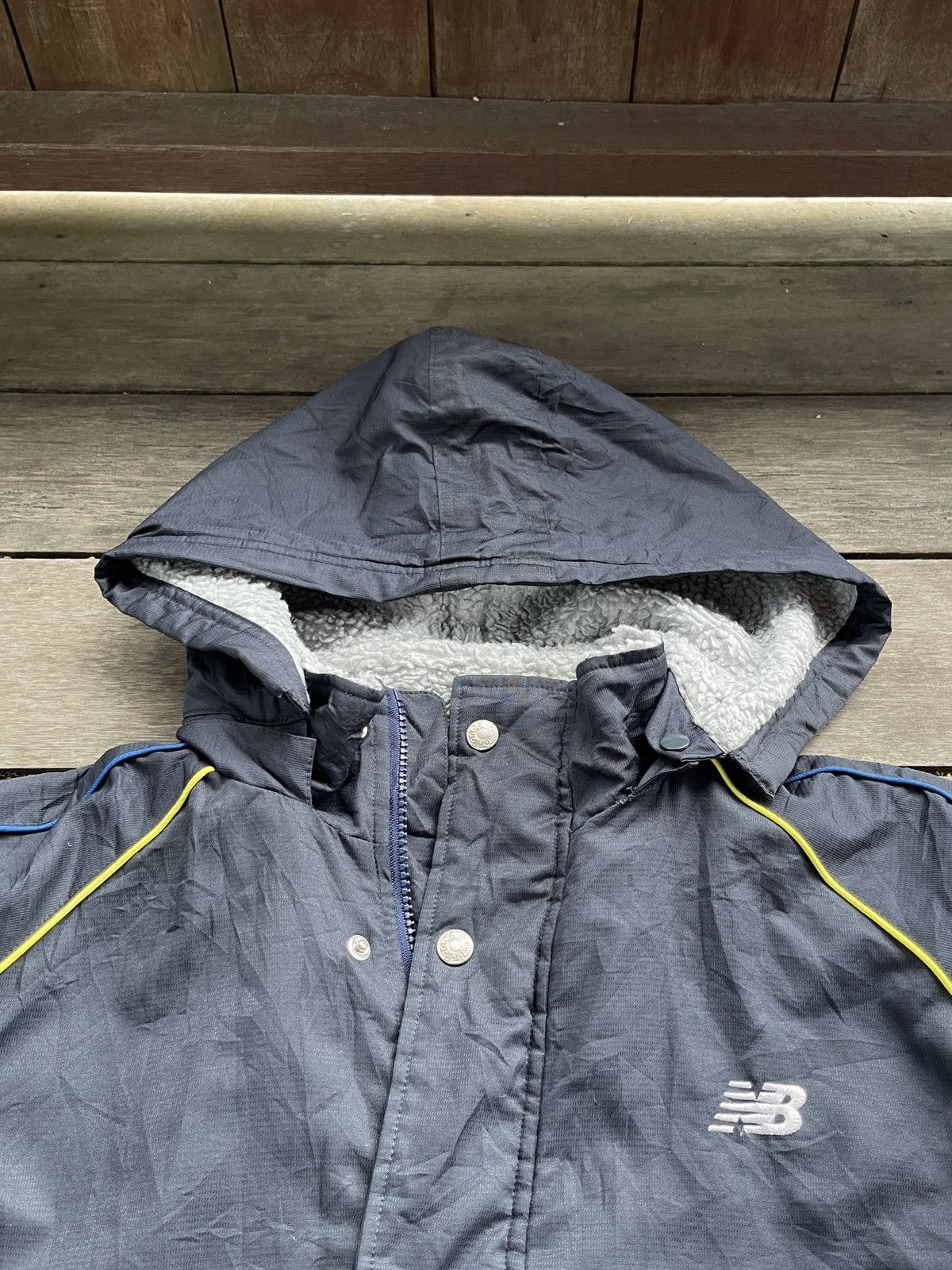 Japanese Brand × New Balance NEW BALANCE FULLZIPPER WITH BUTTON JACKET Size US XL / EU 56 / 4 - 5 Thumbnail