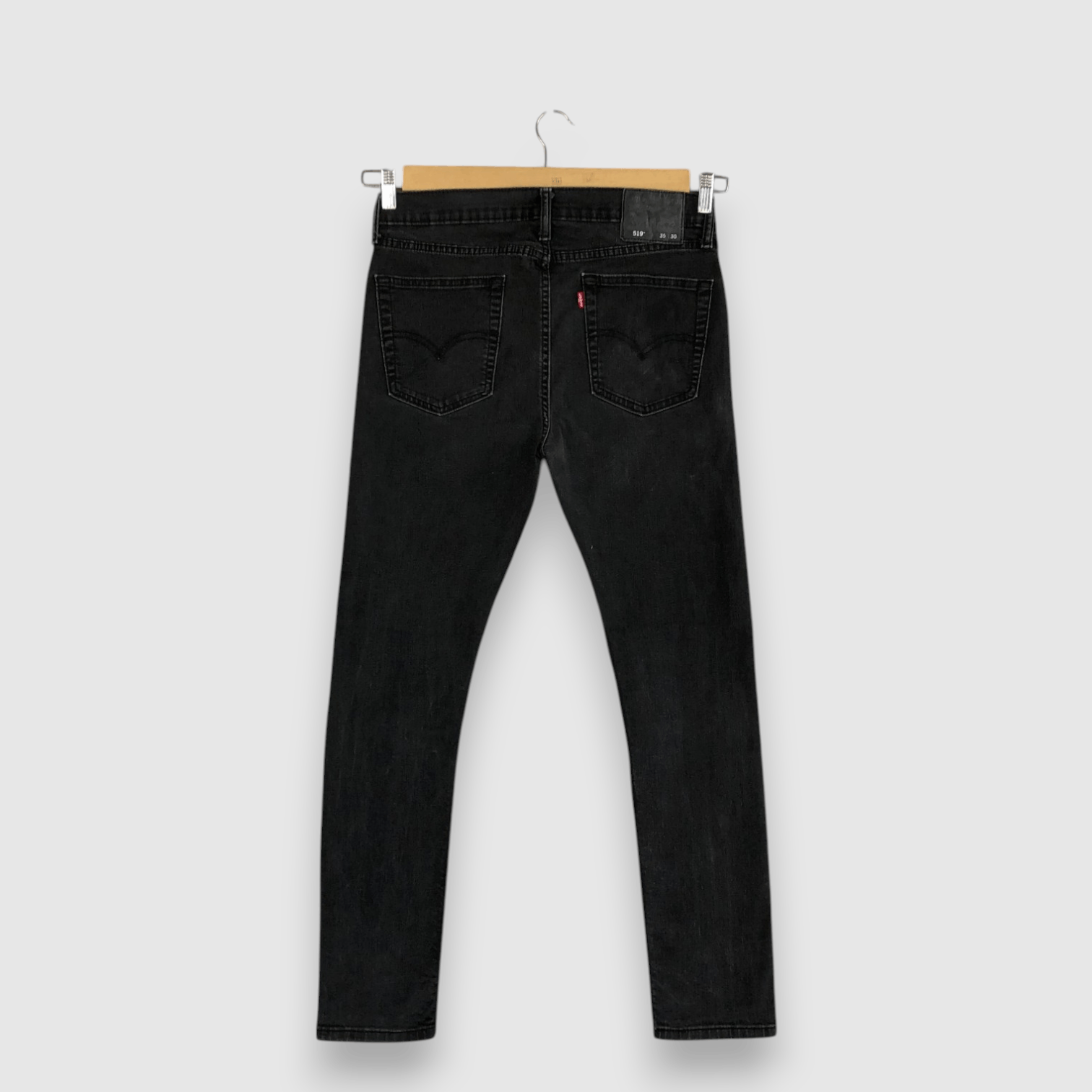 Levi's Y2K Levis Faded Black Jeans Distressed Levi's Skinny Denim Size US 30 / EU 46 - 2 Thumbnail