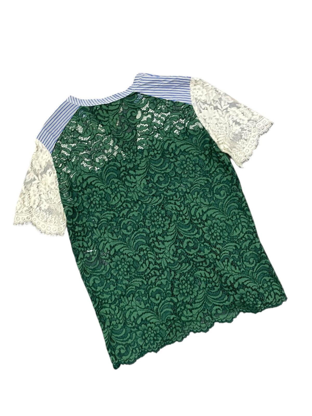 Designer Sandro Lace Emerald Shirts Size S / US 4 / IT 40 - 9 Thumbnail