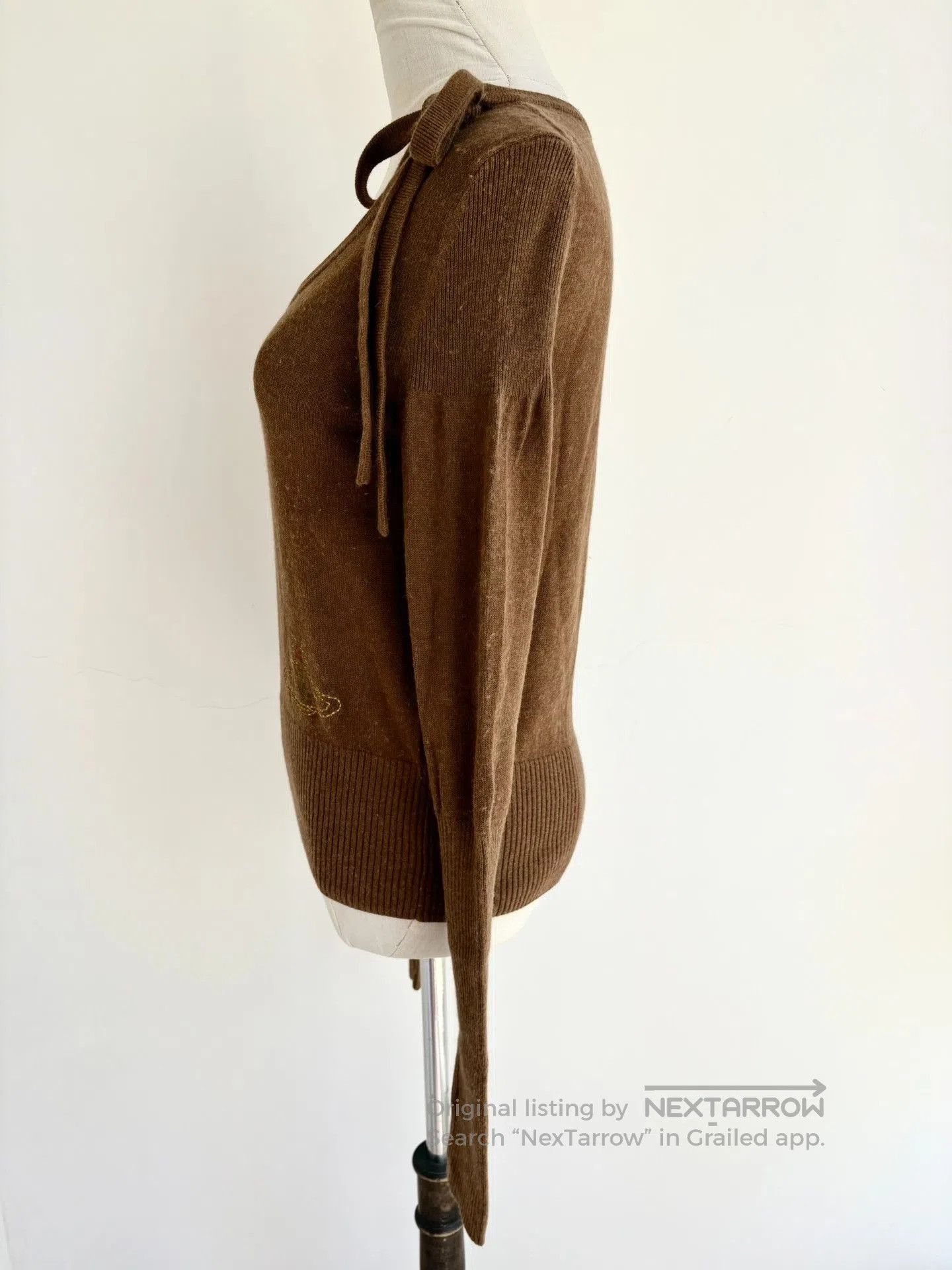 Vivienne Westwood Vivienne Westwood Vintage Brown Saturn Bow Knit. Size M / US 6-8 / IT 42-44 - 4 Thumbnail