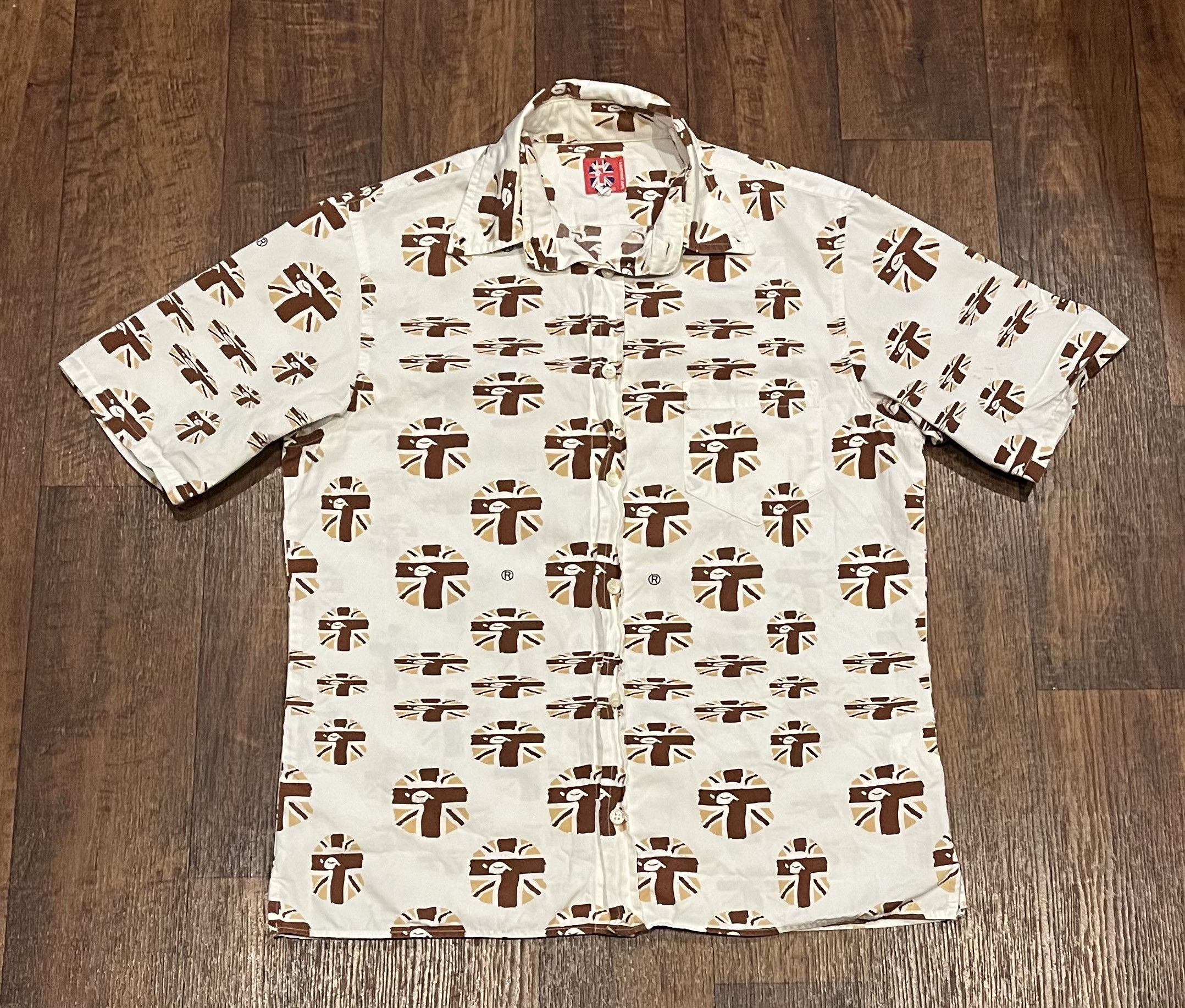 Bape Bape logo button up shirt Size US S / EU 44-46 / 1 - 1 Thumbnail