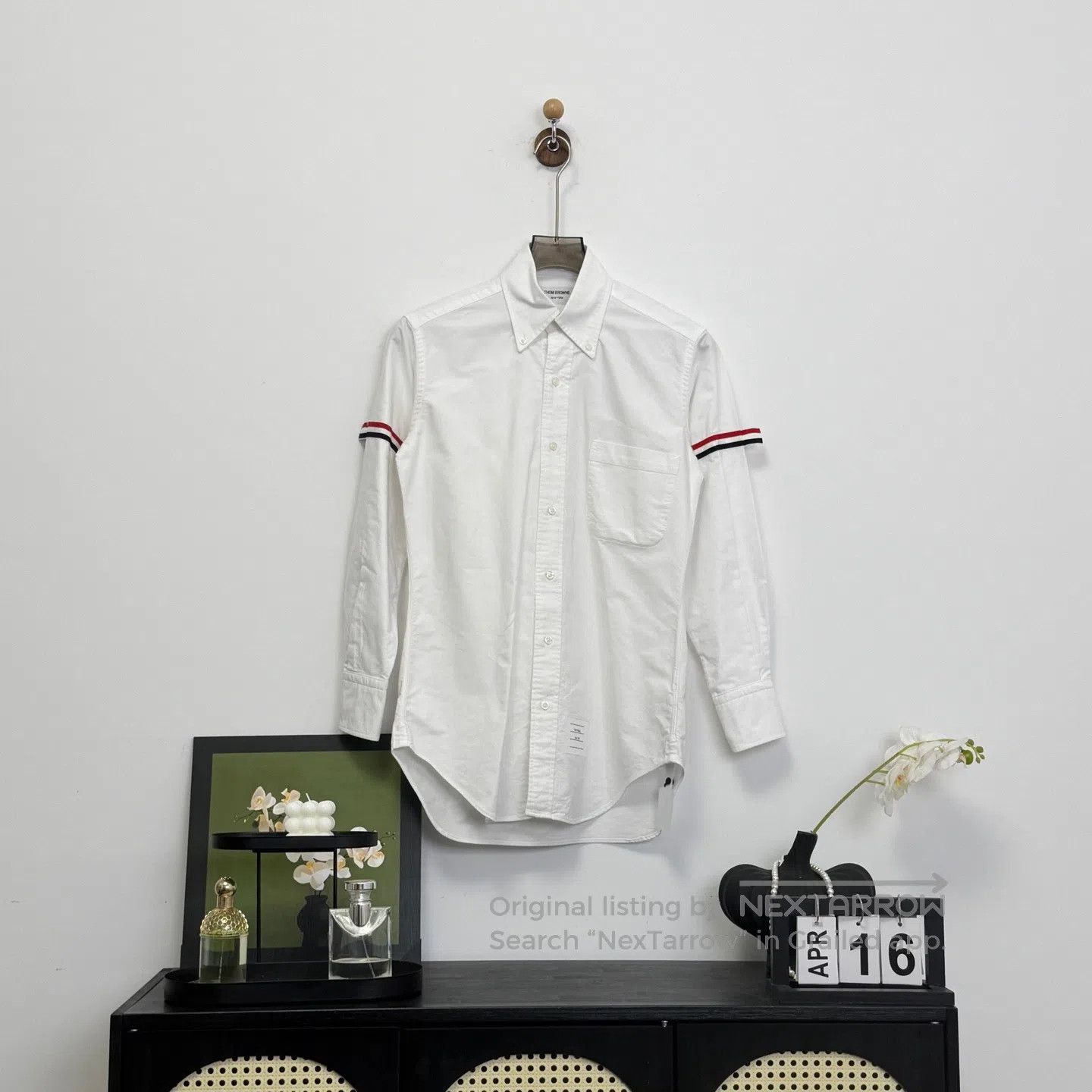 Thom Browne Thom Browne White Double Sleeve Label Shirt| Size US XS / EU 42 / 0 - 1 Thumbnail