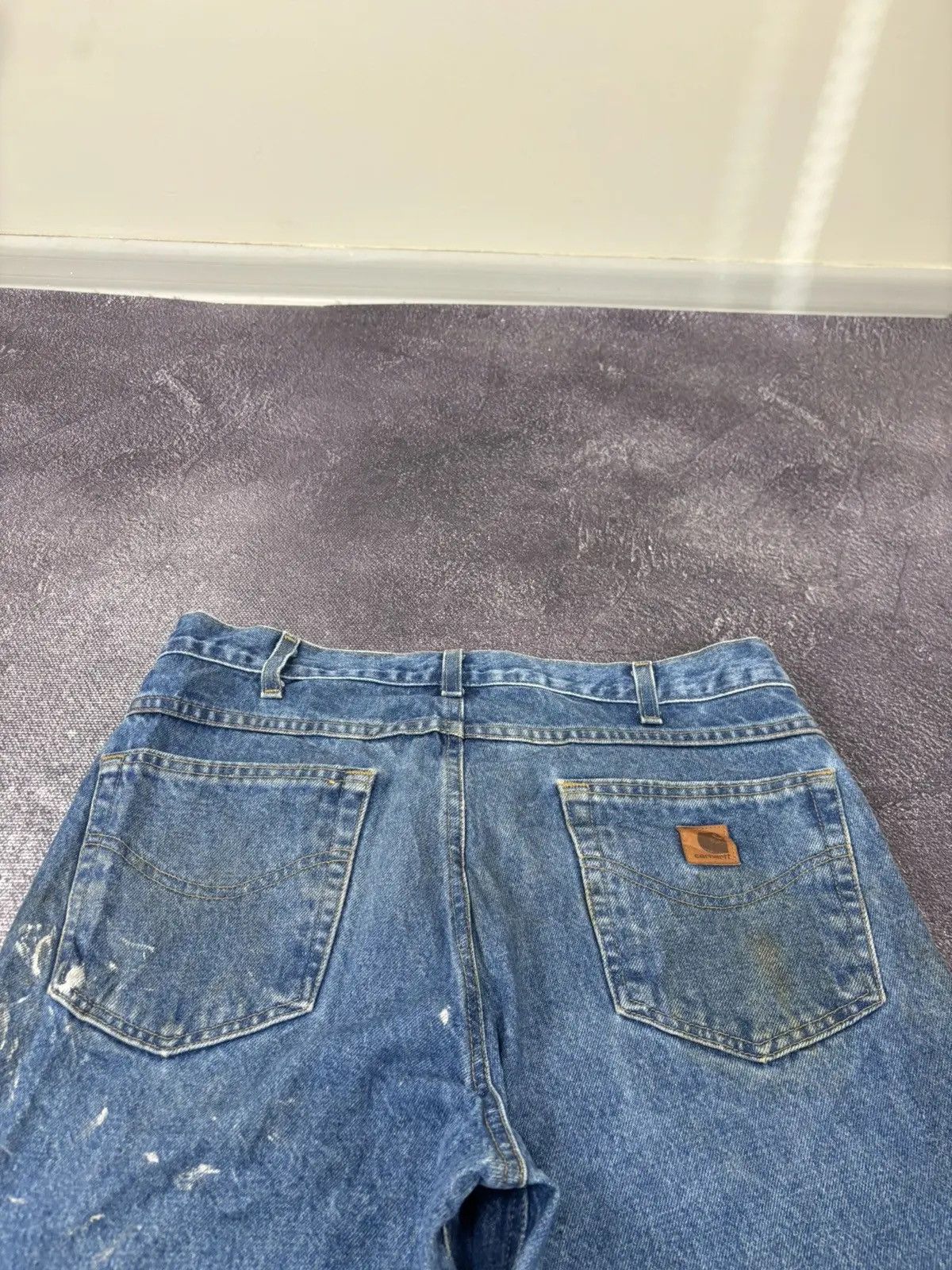 Carhartt × Vintage Vintage Carhartt American Blue Denim Hype Shorts Jorts Size US 34 / EU 50 - 5 Thumbnail
