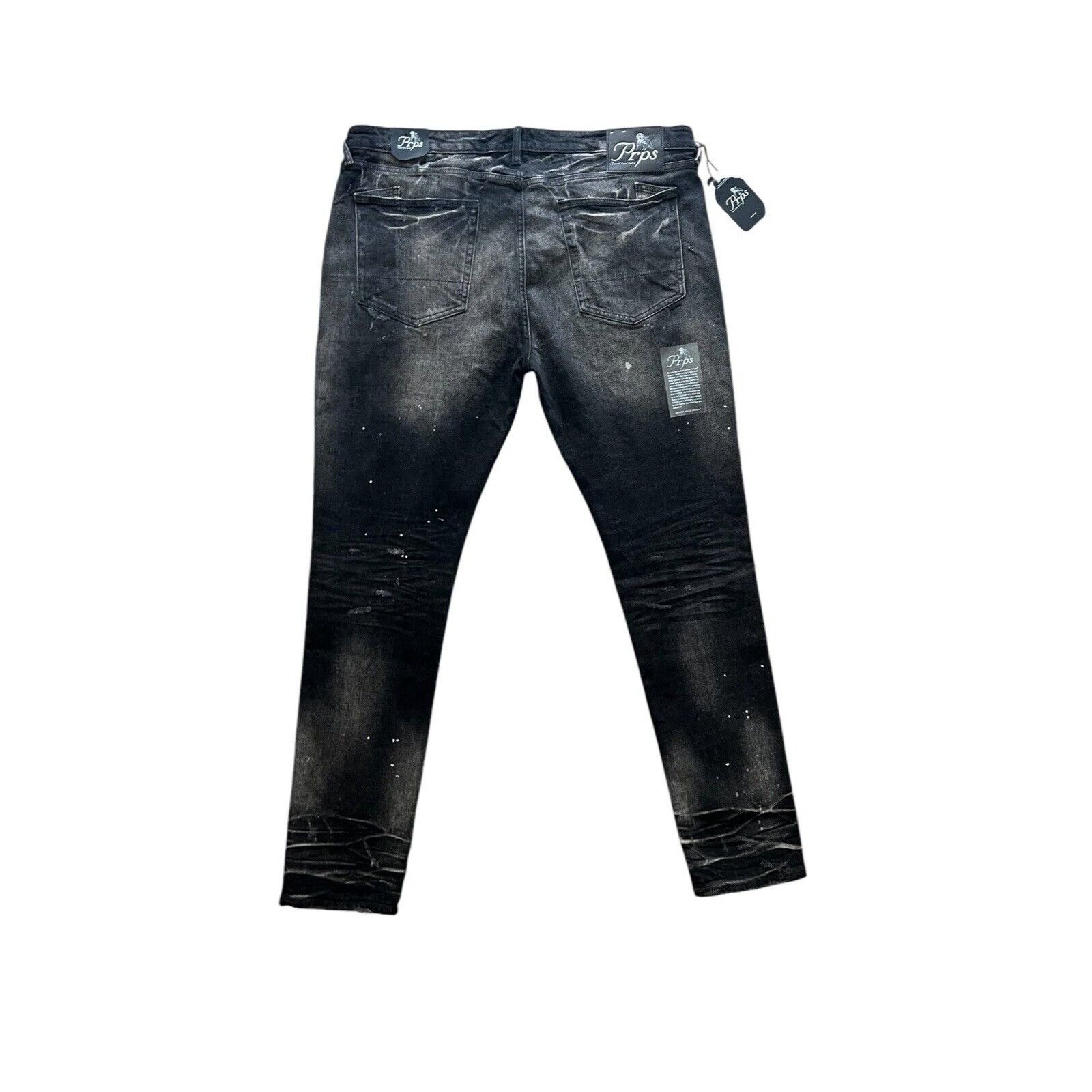 Prps PRPS Cayenne Super Skinny Fit Men's Jeans Black Size 42/32 Size US 42 / EU 58 - 4 Thumbnail