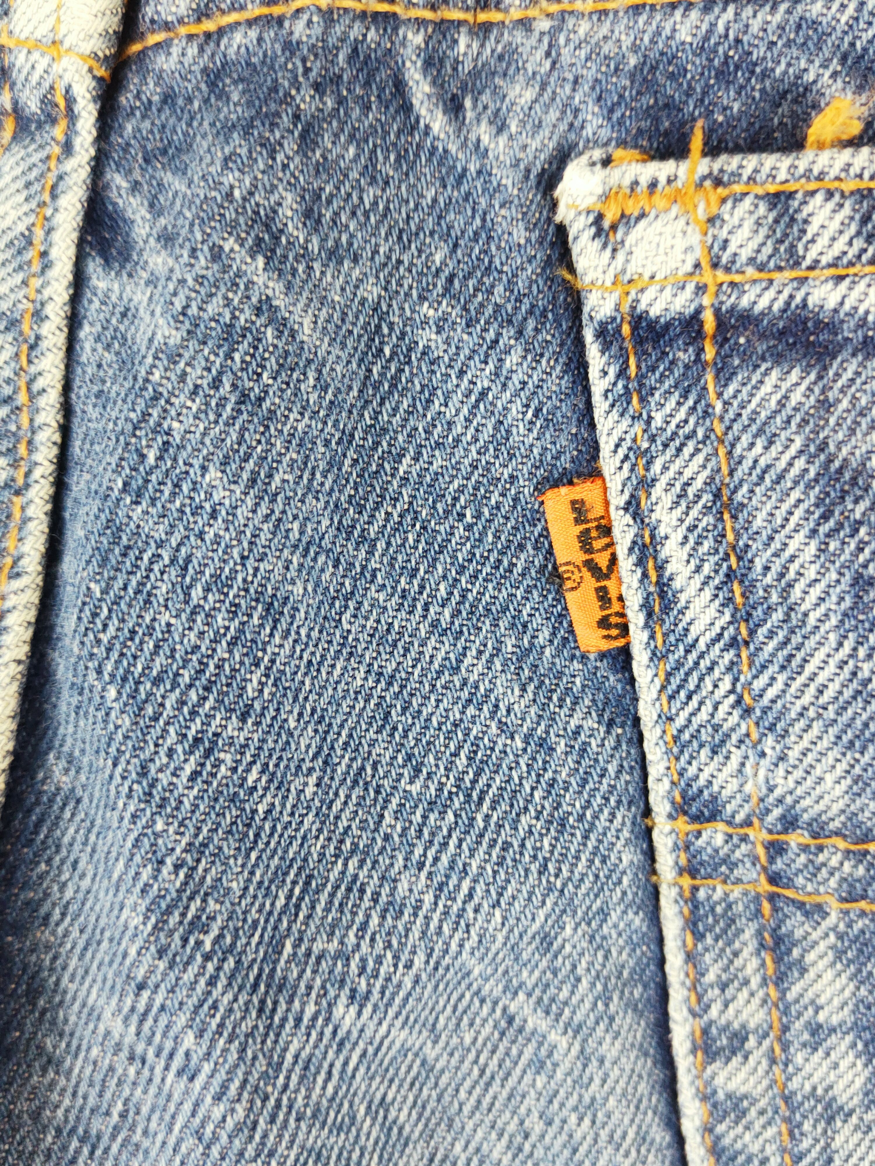 Levi's 505 Levi's orange tag faded Distressed Ripped denim #S2700 Size US 30 / EU 46 - 8 Thumbnail