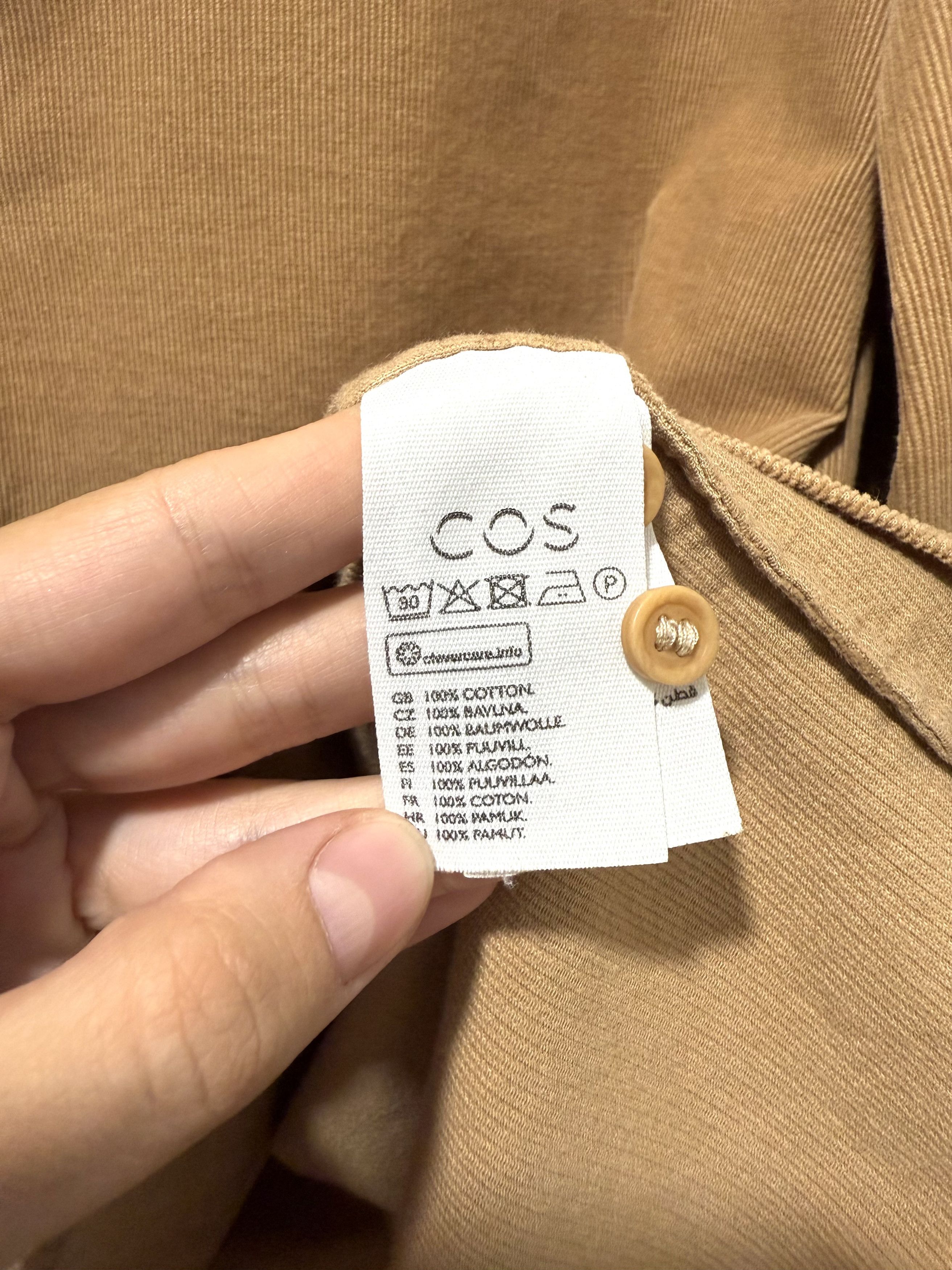 Cos COS Corduroy Grandpa Shirt (M) Size US M / EU 48-50 / 2 - 4 Thumbnail
