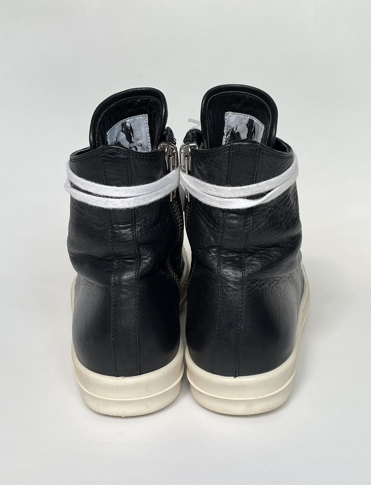 Rick Owens S/S 12 Black/Milk Leather Ramones Sneakers Size US 8 / EU 41 - 13 Thumbnail