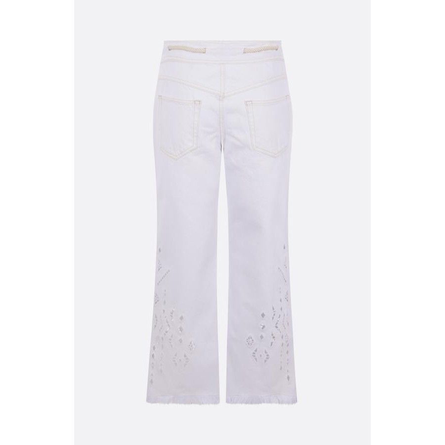 Isabel Marant ISABEL MARANT Alison White Flared Denim Jeans New & Authenti Size 30" / US 8 / IT 44 - 2 Thumbnail