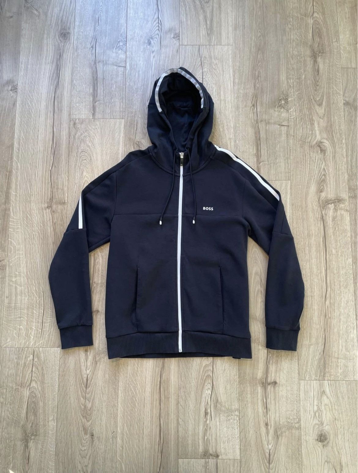 Hugo Boss hugo boss navy zip up hoodie Size US M / EU 48-50 / 2 - 2 Thumbnail