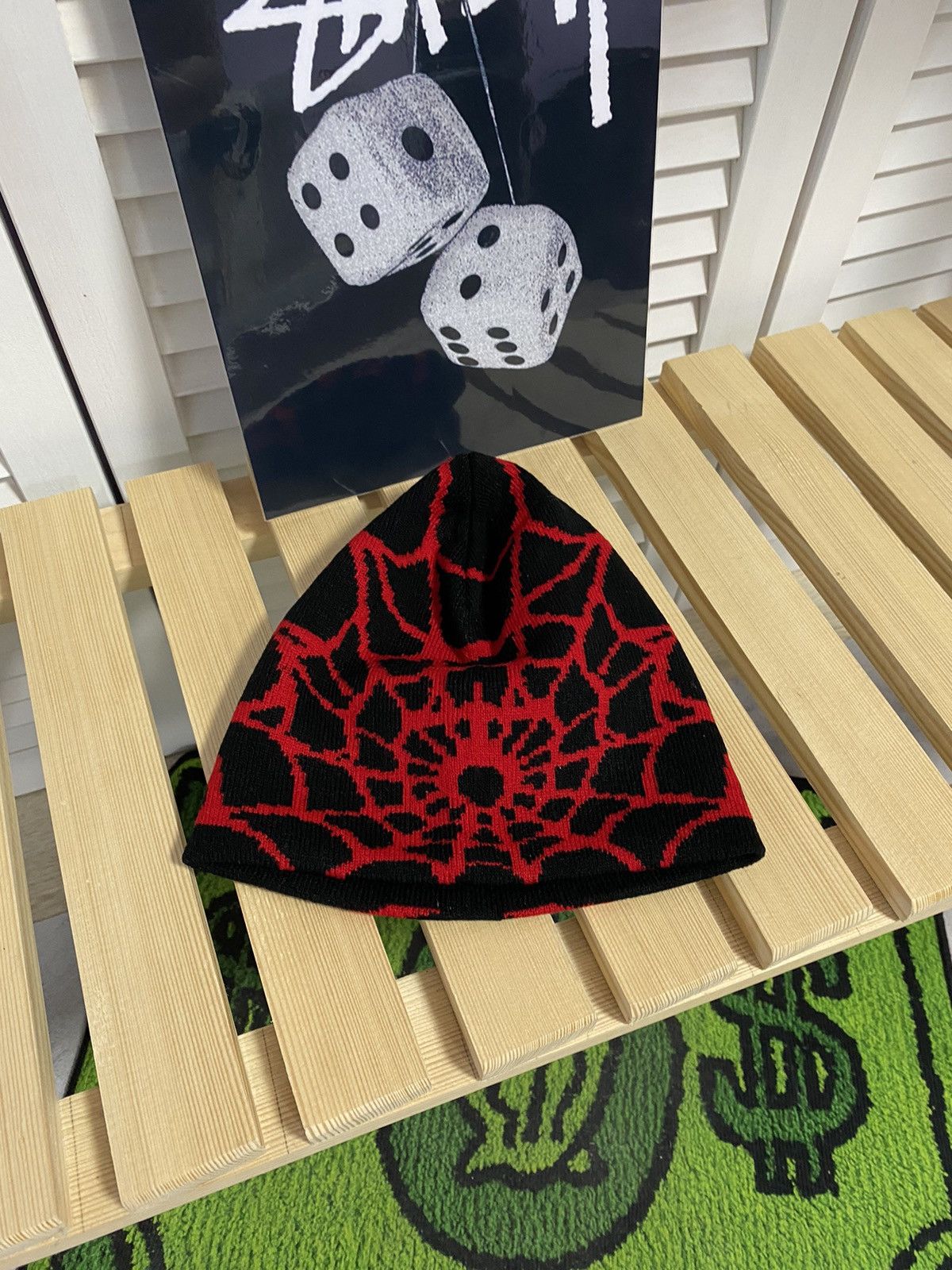 Hysteric Glamour × Japanese Brand Winter Hat Opium Avantgarde Spider Web Cobweb Spyder Size ONE SIZE - 2 Thumbnail