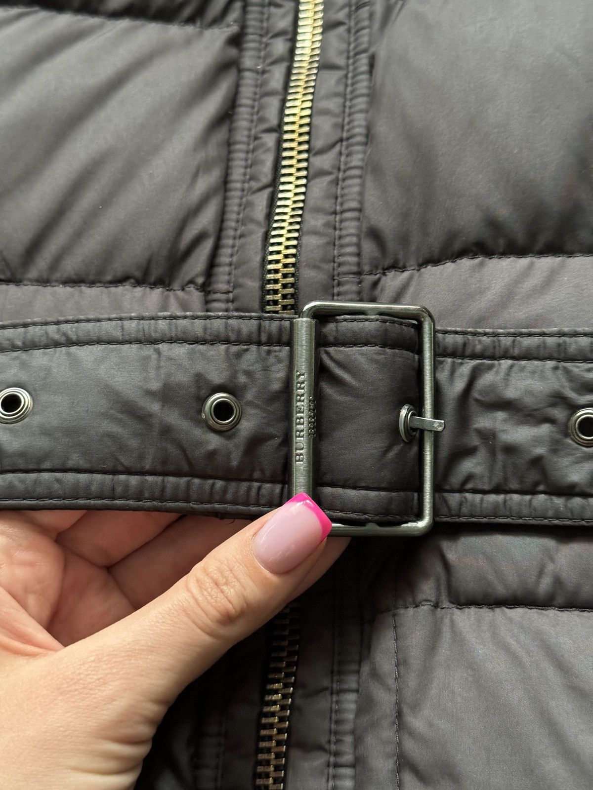 Burberry × Designer Burberry Brit nova check lining belted puffer down jacket Size S / US 4 / IT 40 - 5 Thumbnail