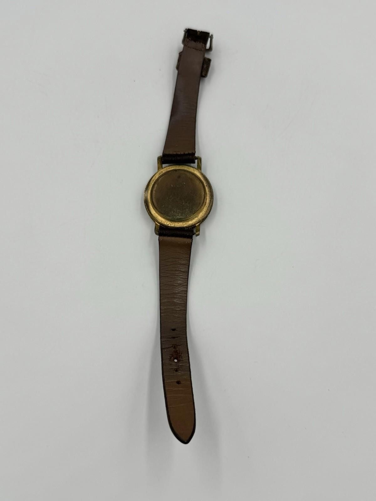 Bluer Denim Buler Swiss Coin-Style Dial Watch Liberty Motif Rare 60s Size ONE SIZE - 4 Thumbnail