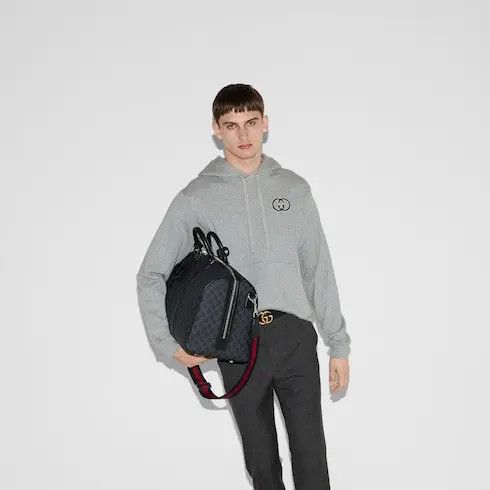 Gucci oc11z0226 Cotton Jersey Hooded Sweatshirt in Grey Size US M / EU 48-50 / 2 - 6 Thumbnail