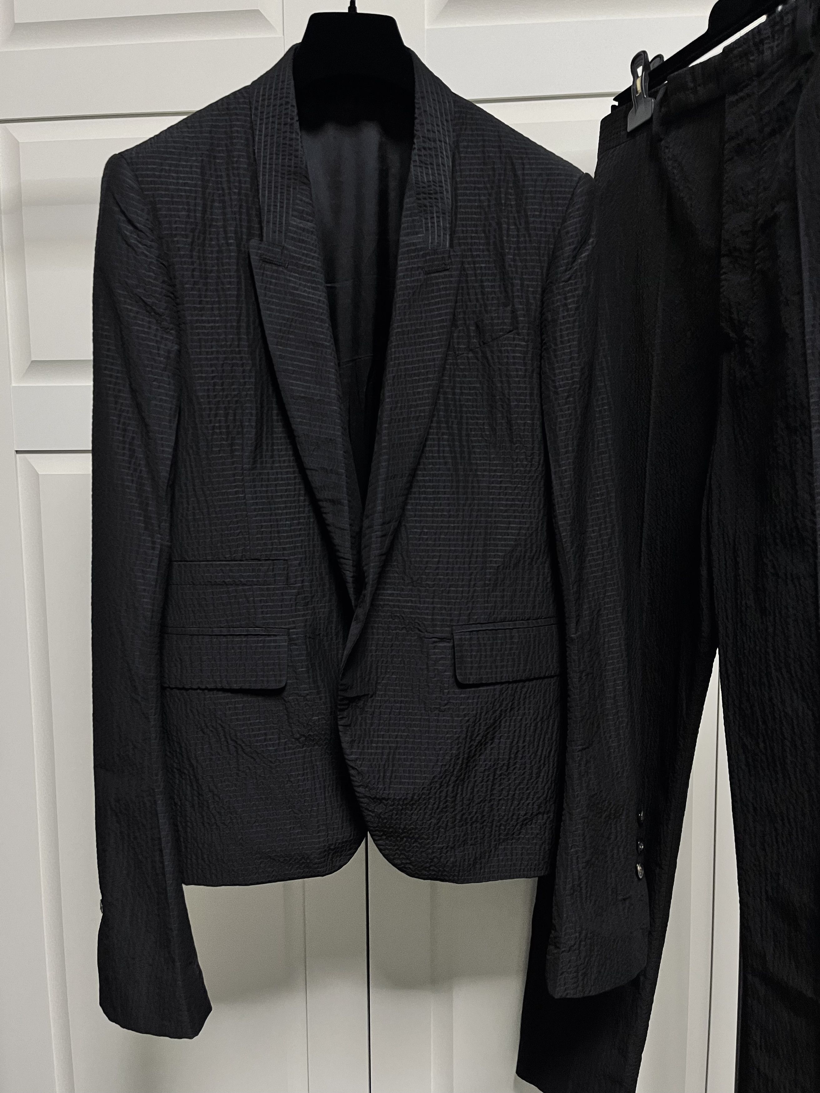 Rick Owens RICK OWENS SUIT TATLIN SOFT BLAZER & TROUSERS Size 38R - 1 Thumbnail