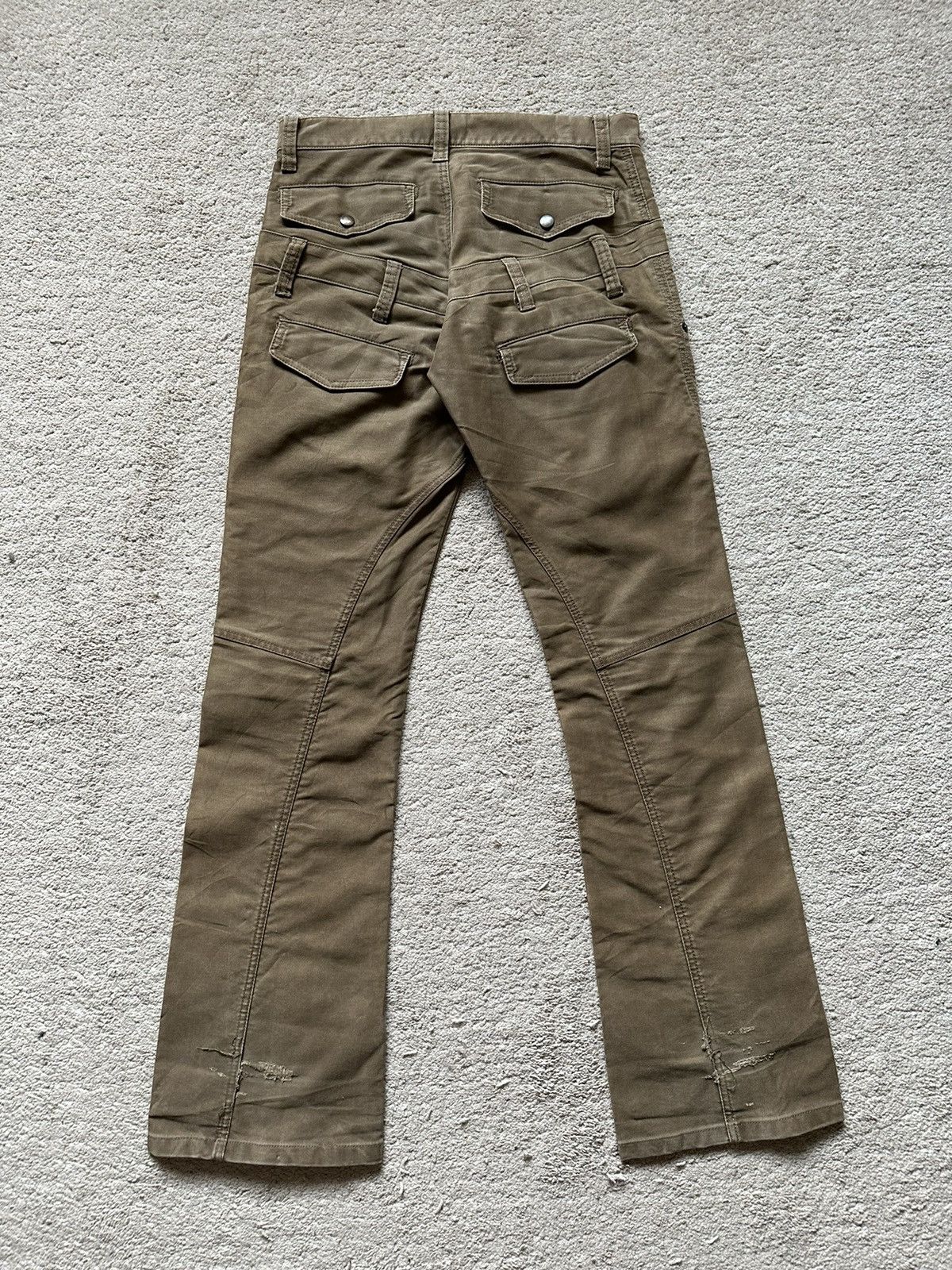 If Six Was Nine 1990s Tete Homme Double Waist Twist Leg Flare Pant Size US 30 / EU 46 - 9 Thumbnail