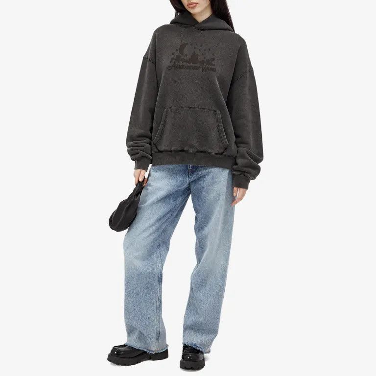 Alexander Wang o1s22i1n0225 Vintage Skyline Hoodie in Grey Size S / US 4 / IT 40 - 4 Thumbnail