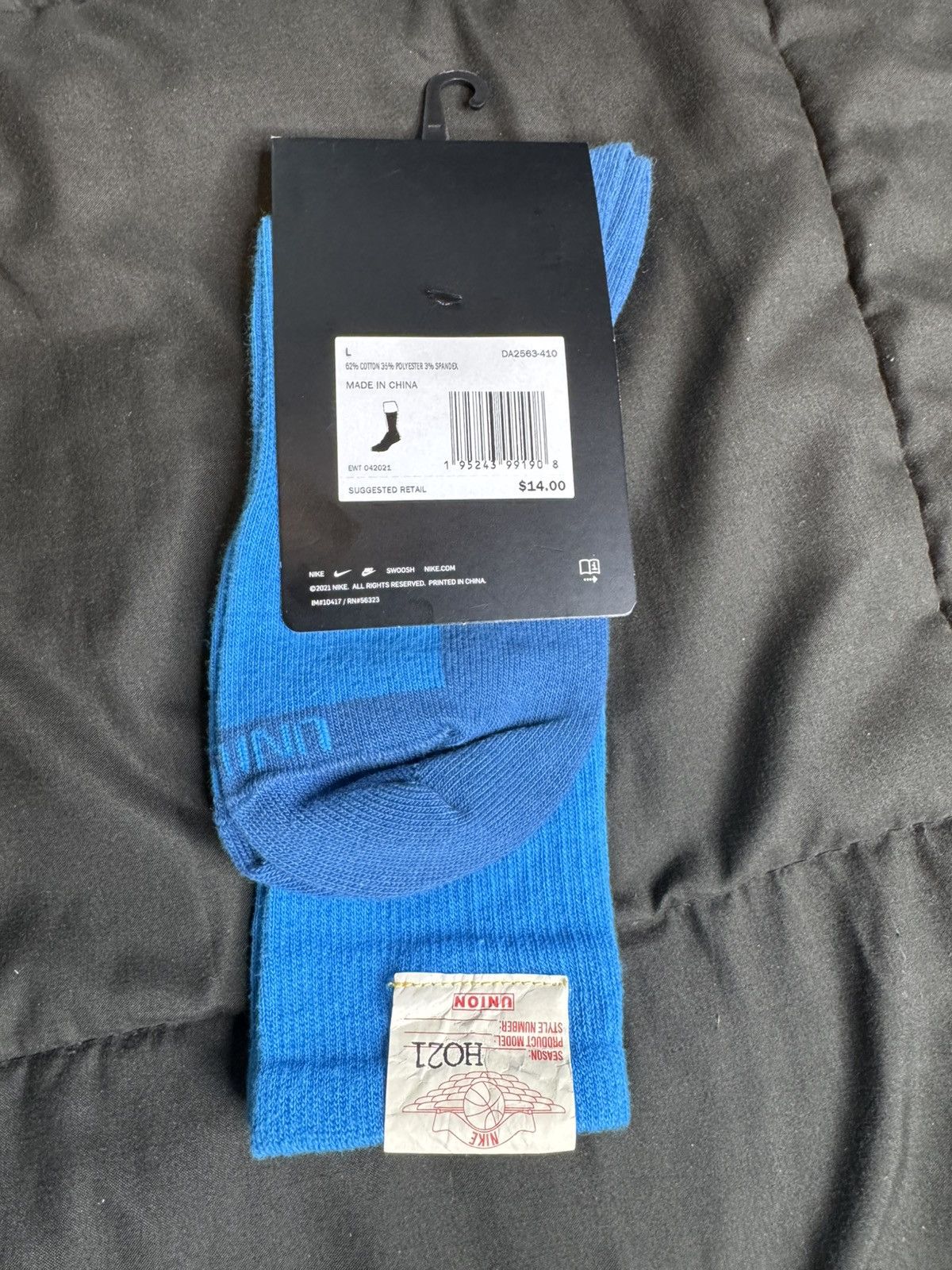 Jordan Brand × Union LA Air Jordan x Union LA Socks “Equator Blue” Size ONE SIZE - 2 Thumbnail