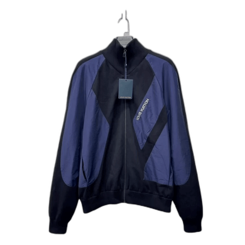 Louis Vuitton Louis Vuitton Blue Black Logo Jacket -2505 Size US XL / EU 56 / 4 - 1 Thumbnail