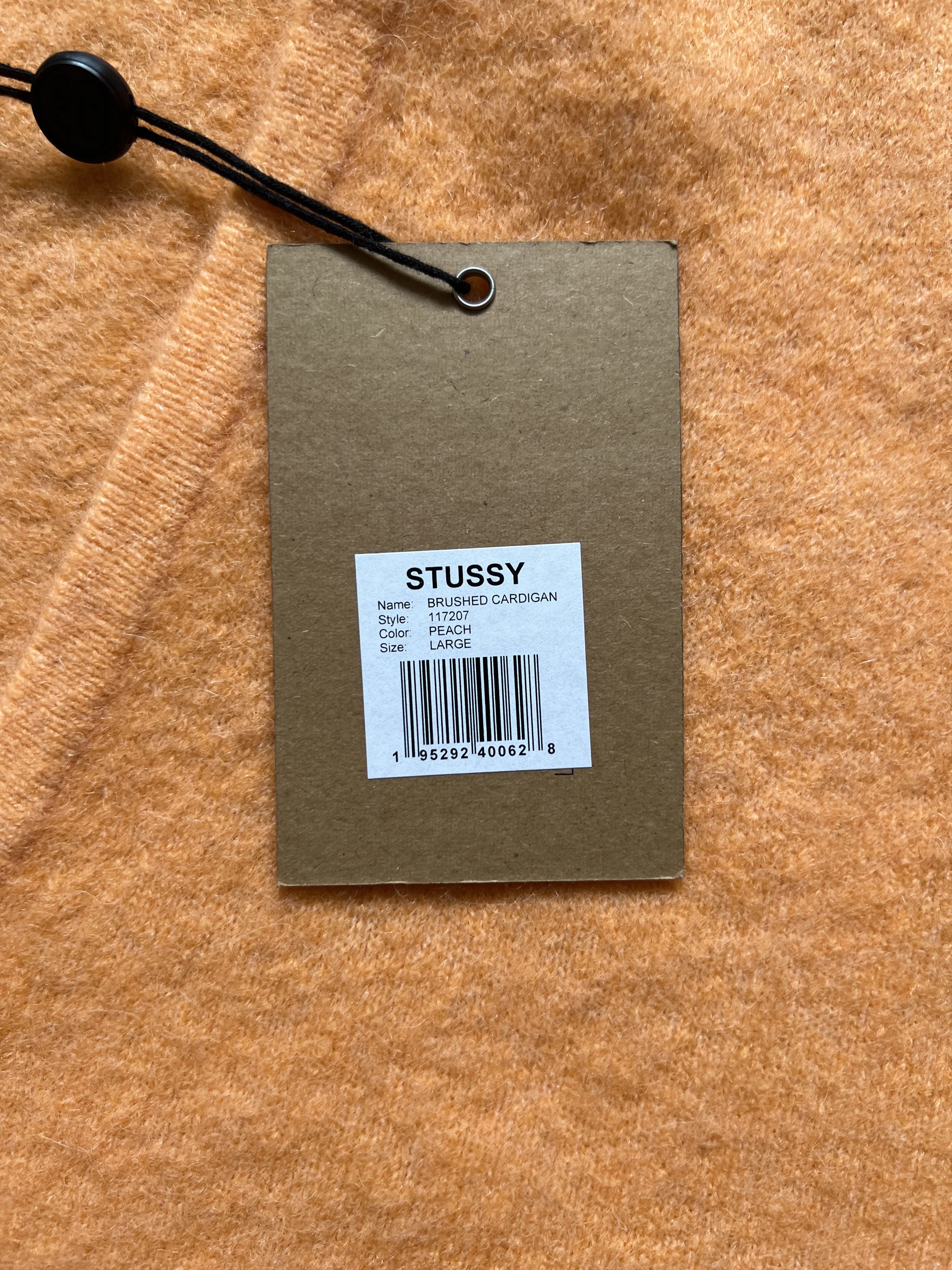 Stussy 💚 Stussy Brushed Cardigan Peach Large NEW Size US L / EU 52-54 / 3 - 8 Thumbnail