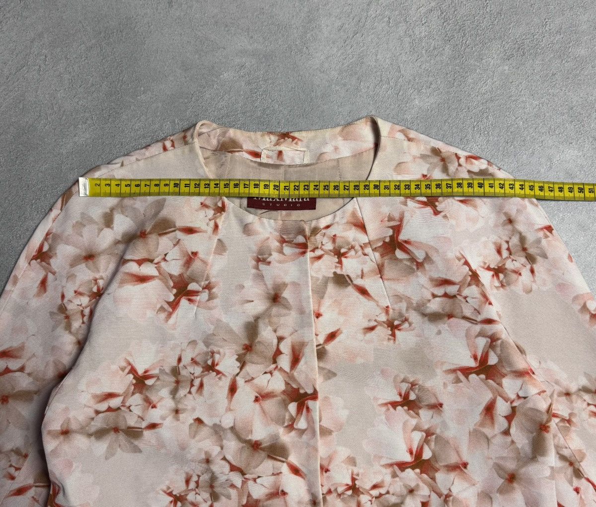 Max Mara MAX MARA Studio Women’s Cotton Viscose Floral Blazer Jacket Size L / US 10 / IT 46 - 17 Thumbnail