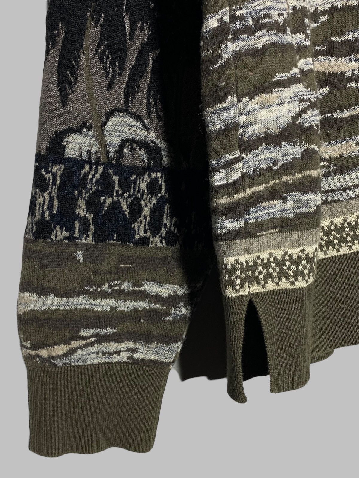 Allsaints All Saints Rattan Crew Fair Isle Palm Knit Sweater Men’s Size US L / EU 52-54 / 3 - 8 Thumbnail
