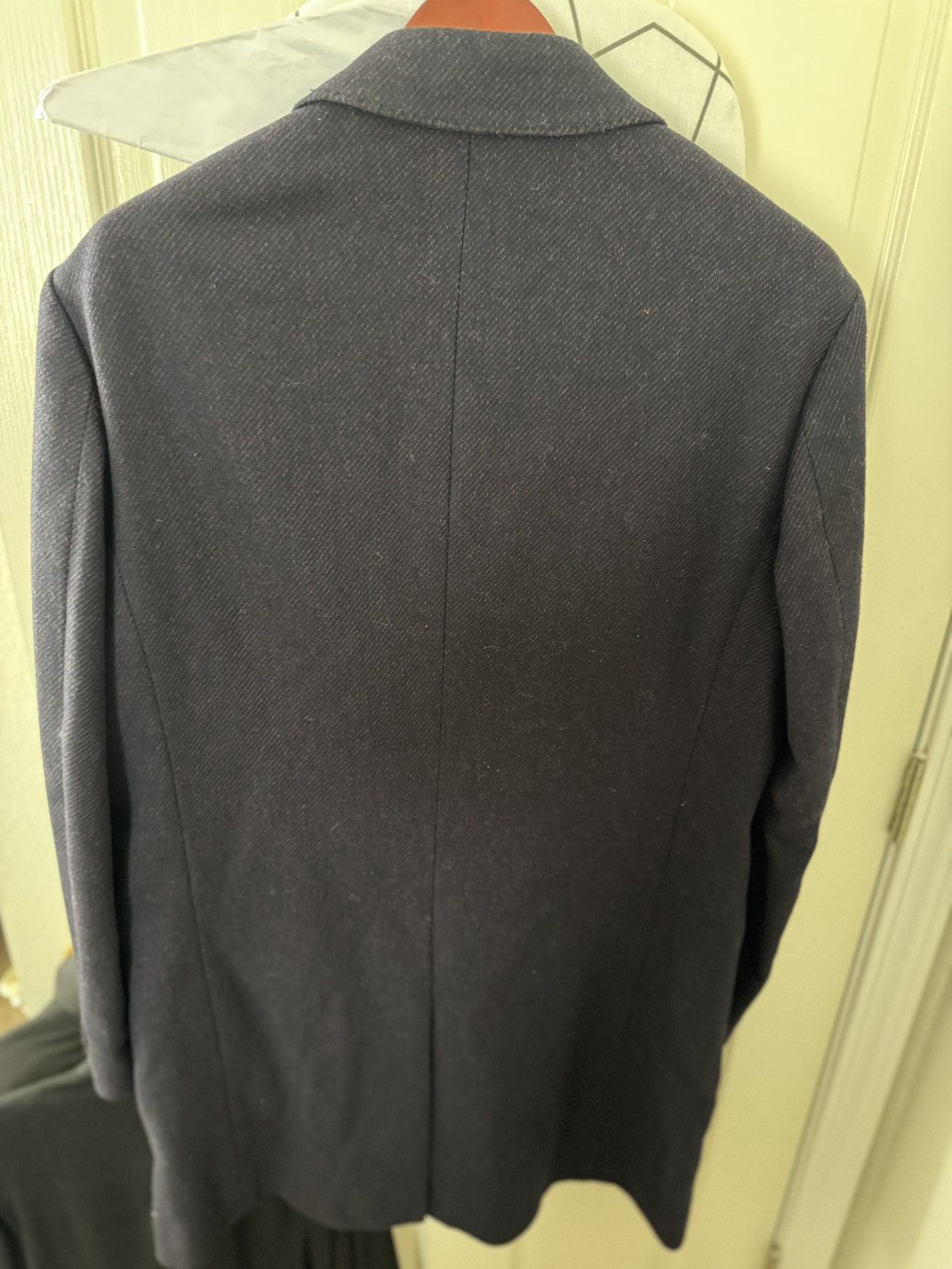 Robert Graham Robert Graham Purple Wool Peak Label Long Overcoat 42R Size US L / EU 52-54 / 3 - 4 Thumbnail