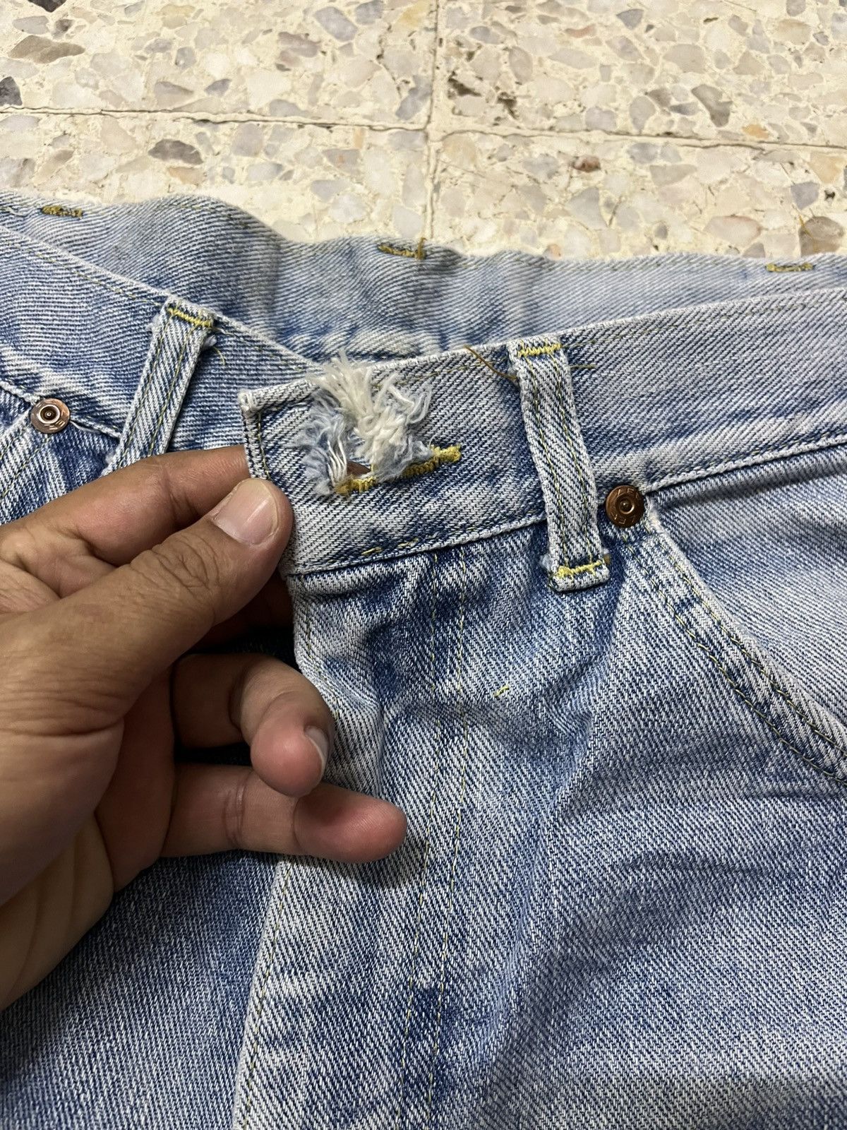 Lee Vintage 70s LEE Rider scovill zipper distressed denim Size US 32 / EU 48 - 7 Thumbnail