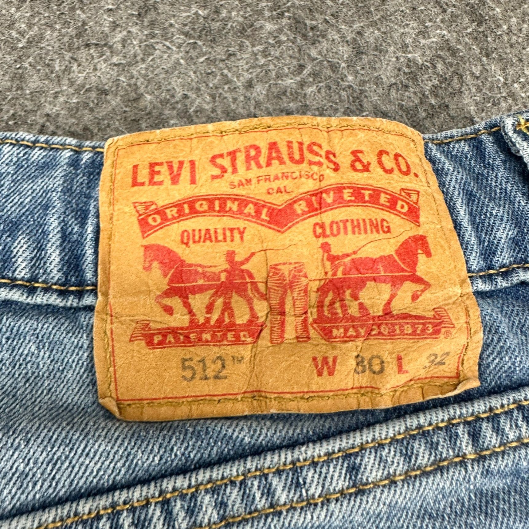 Levi's Levi's Levis 512 Jeans Mens 30x32 Blue Slim Straight Leg Light Wash Stretch Flex Regular Size 30 Mens Jeans Size US 30 / EU 46 - 5 Thumbnail