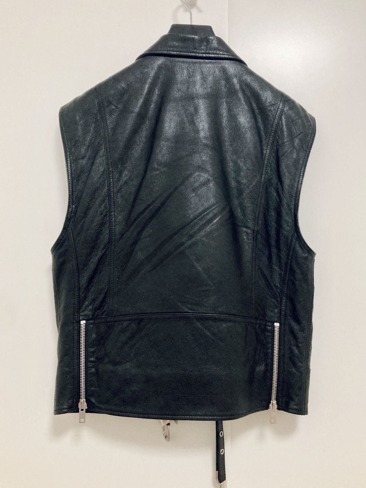 Celine CELINE BY HEDI SLIMANE 22SS RUNWAY BIKER LEATHER VEST Size US S / EU 44-46 / 1 - 3 Thumbnail