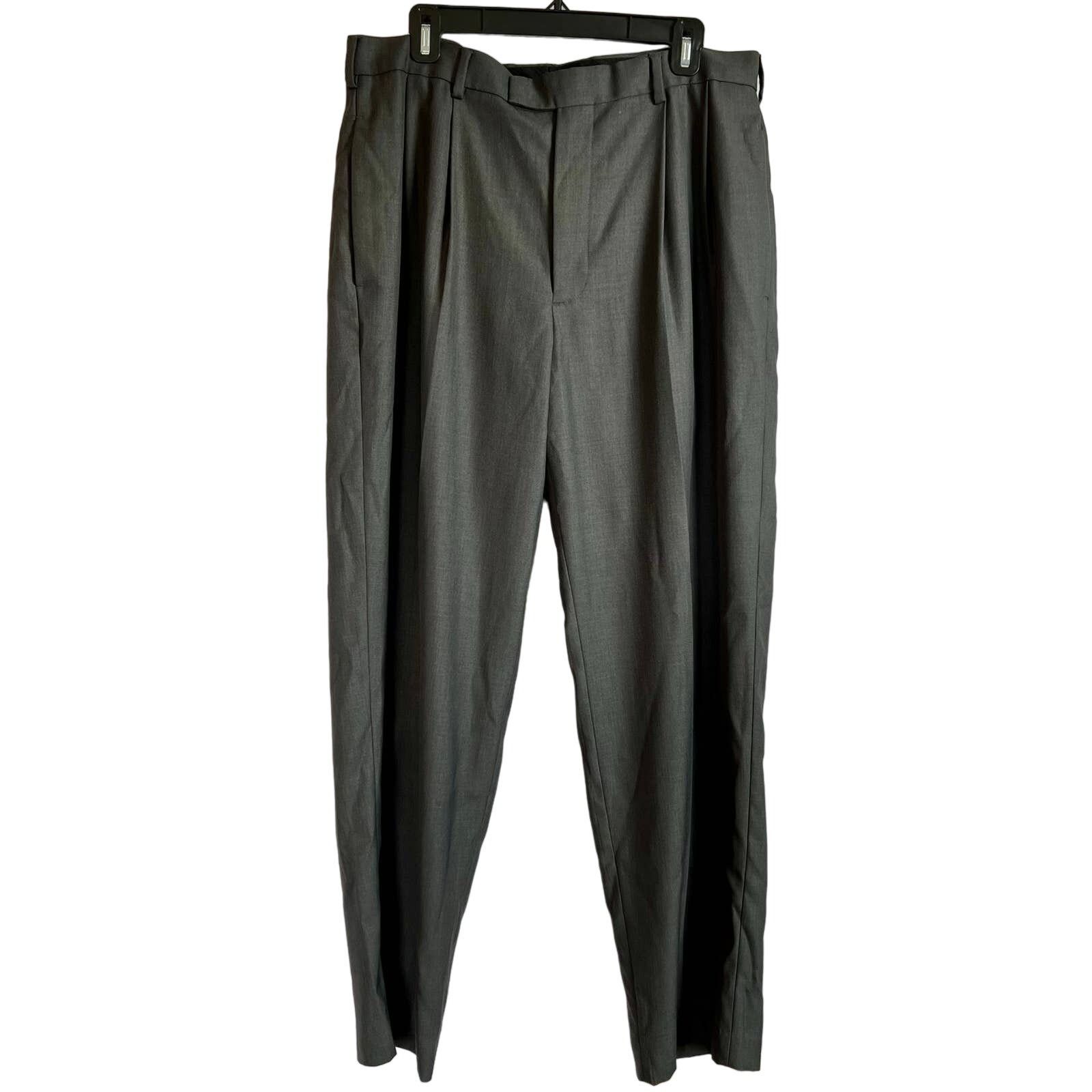 Knightsbridge Knightsbridge Poly Blend Men's Gray Dress Slacks W36X L32 Size US 36 / EU 52 - 1 Thumbnail