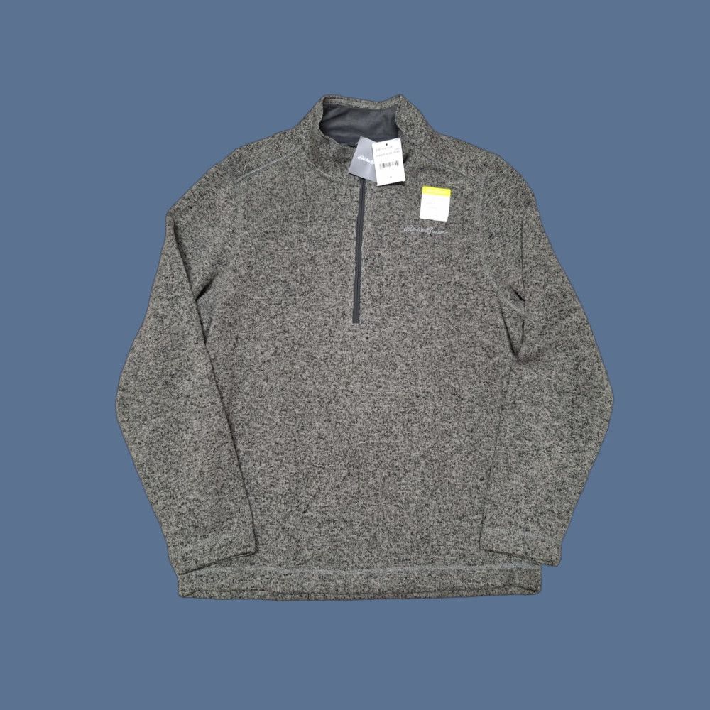 Eddie Bauer Eddie Bauer Sweater Mens M Gray Fleece 1/4 Zip Long Sleeve Knitted Pullover Casual Regular Autumn Winter Size US M / EU 48-50 / 2 - 1 Thumbnail