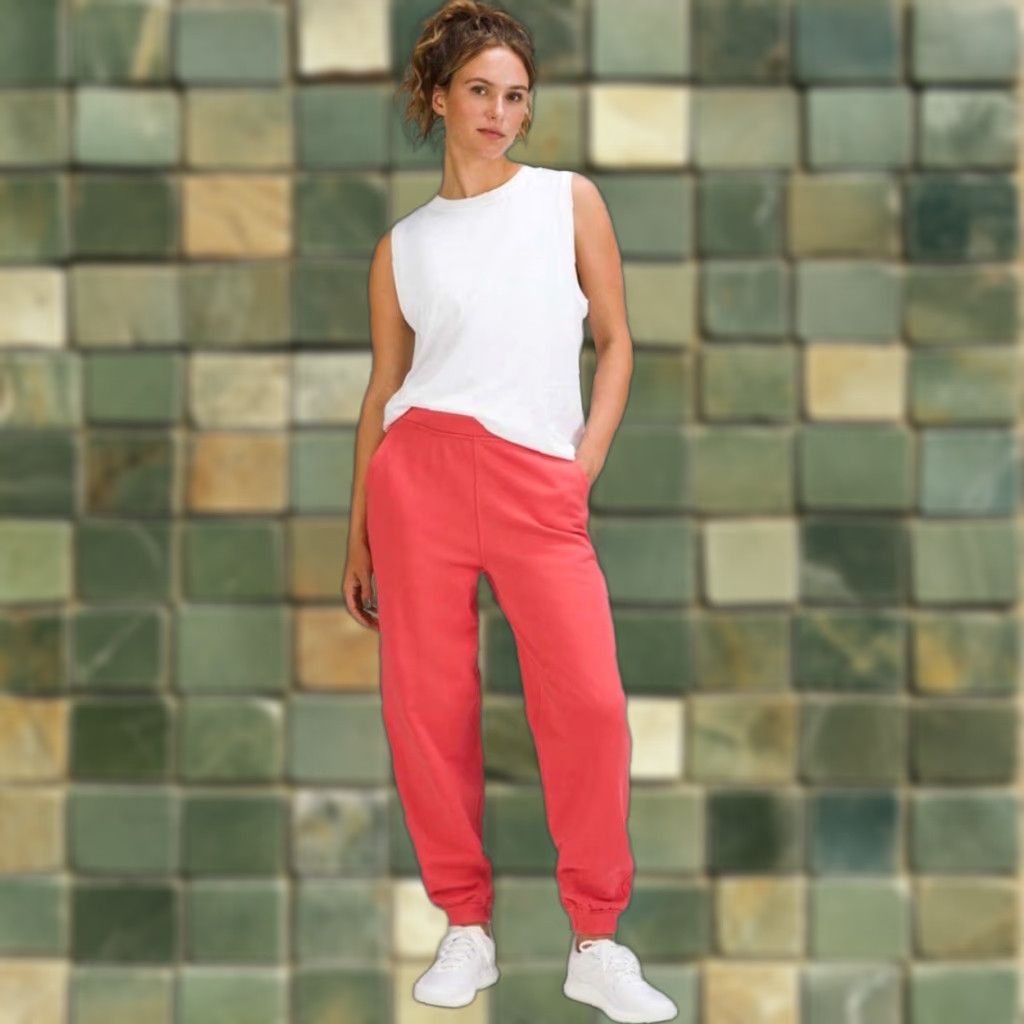 Lululemon Lululemon Jogger Pants Women Coral Size 4 Activewear Relaxed High Rise Inseam 26 Heather Core Ultra Light gray Size 27" / US 4 / IT 40 - 1 Thumbnail