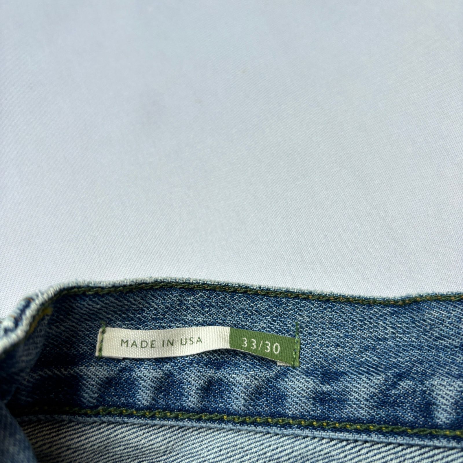 Sid Mashburn $175 Sid Mashburn Slim Straight Jeans 33x30 Made in USA Size US 33 - 3 Thumbnail