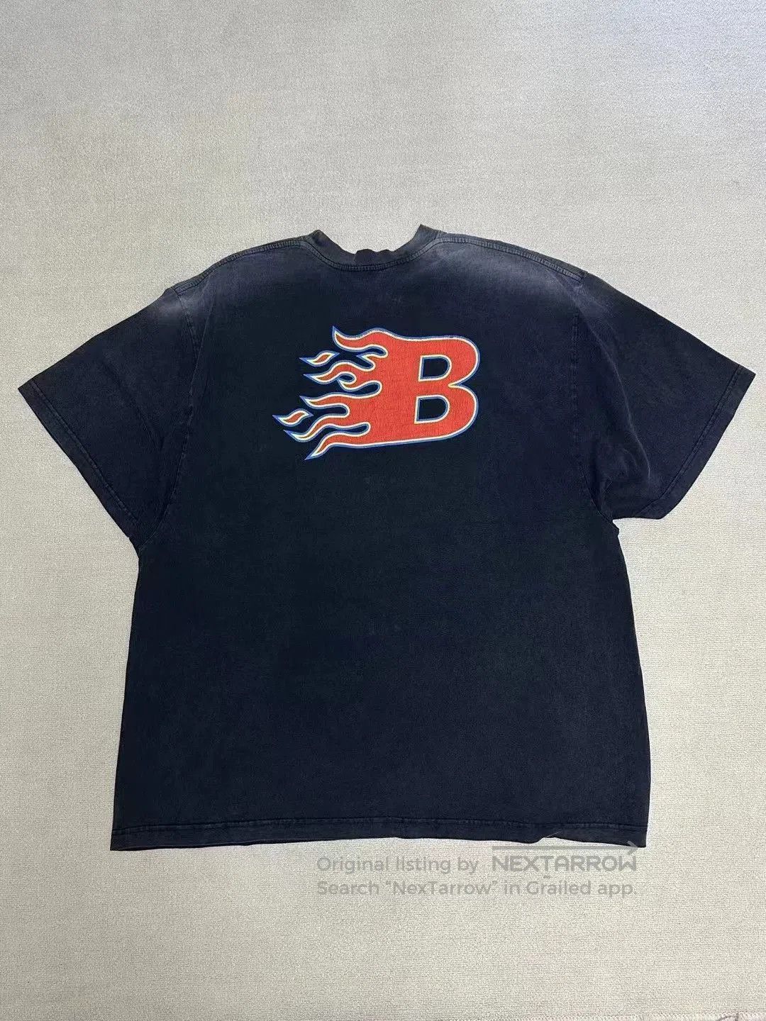Balenciaga Balenciaga Falme Flames Double Wear Vintage Short Sleeve T- Size US L / EU 52-54 / 3 - 1 Thumbnail