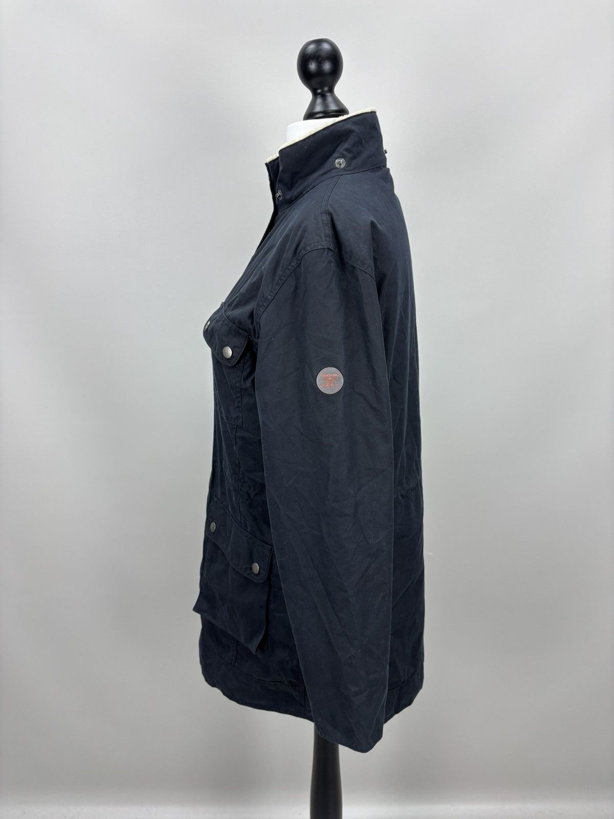Barbour Womens waxed jacket Barbour Carribena Size 10 Color Blue Size L / US 10 / IT 46 - 10 Thumbnail