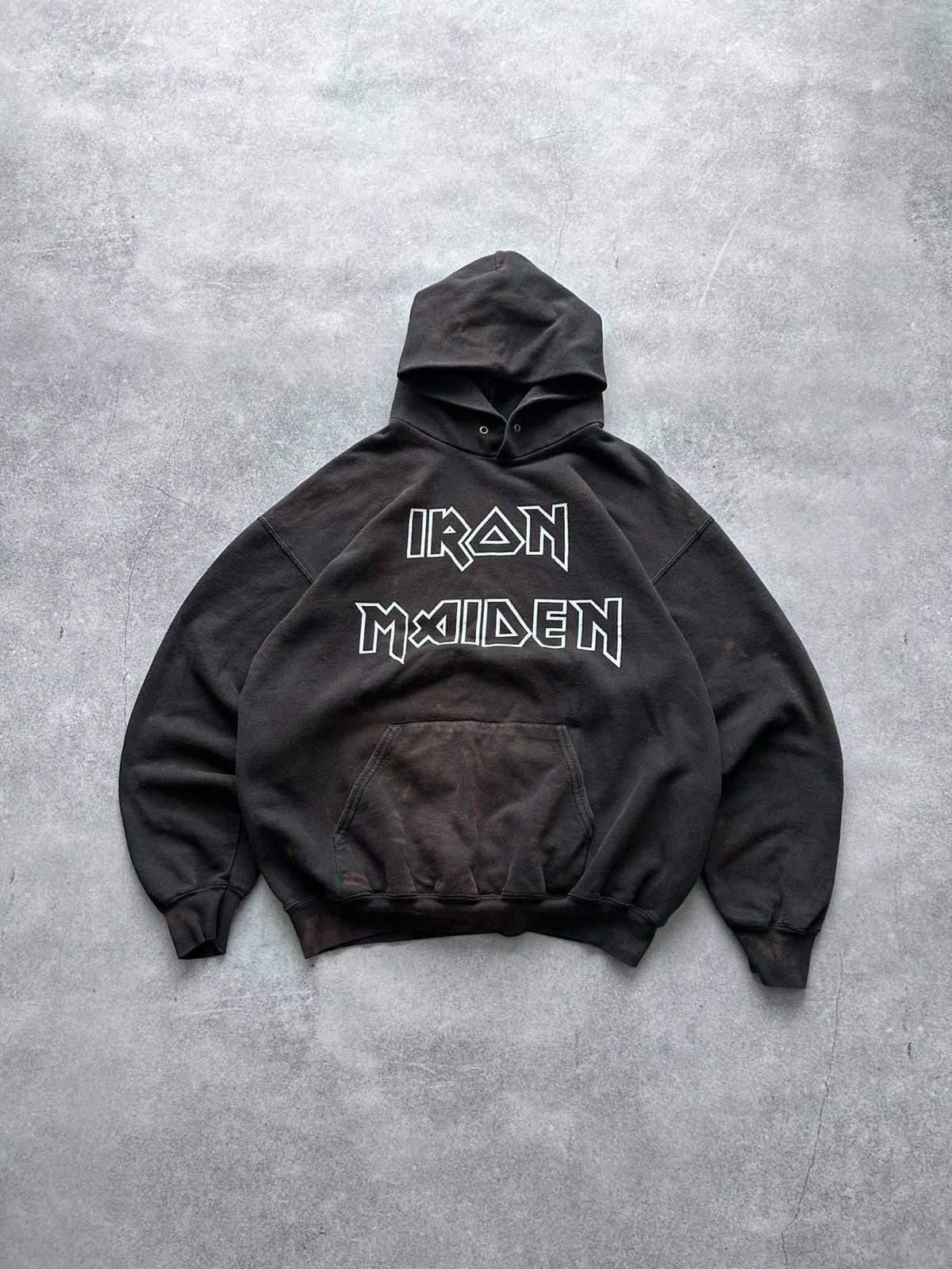 Vintage Vintage Iron Maiden Big logo Y2k faded hoodies mens 2000s Size US L / EU 52-54 / 3 - 2 Thumbnail
