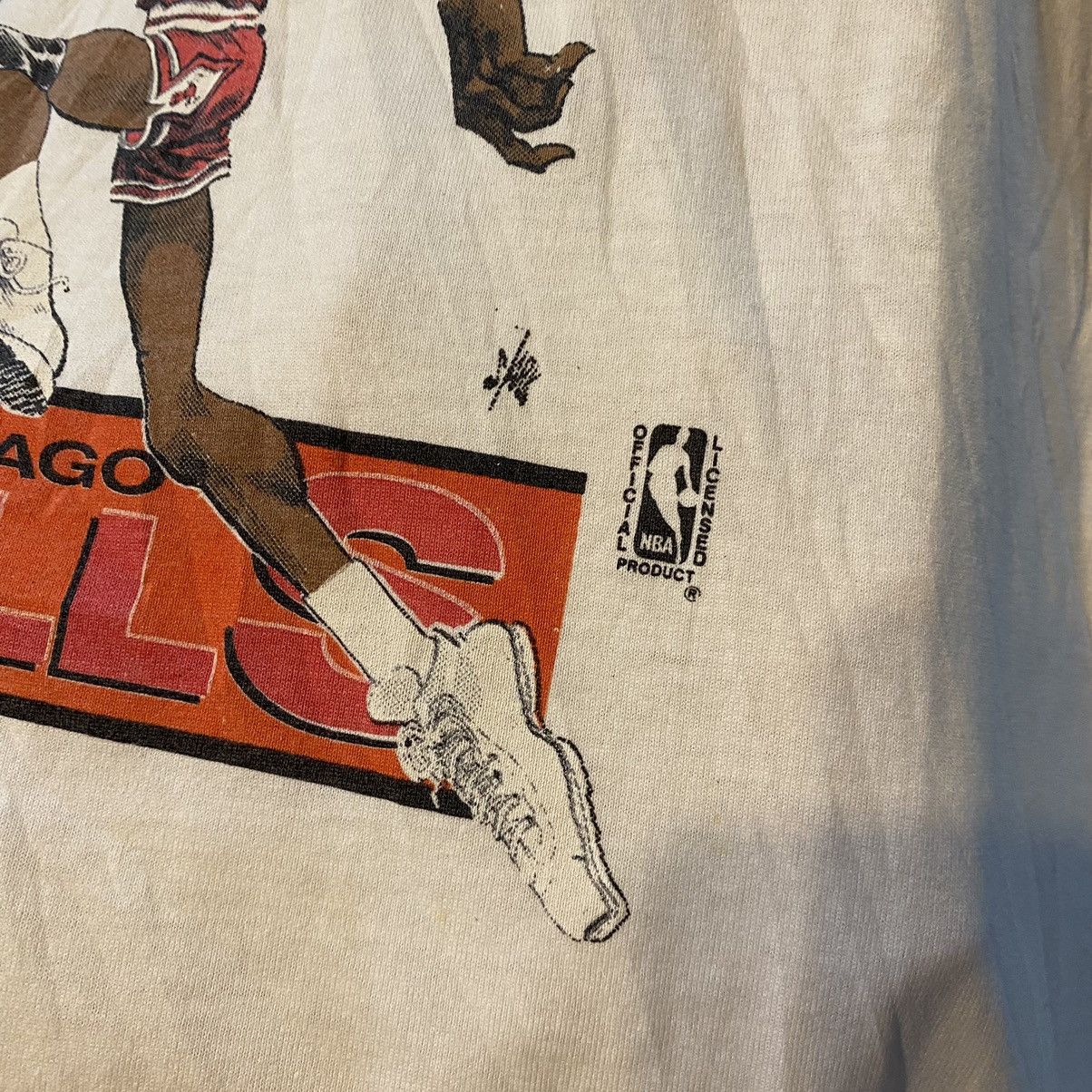 NBA Vintage 80s Michael Jordan Chicago Bulls Screen Stars Shirt Size US L / EU 52-54 / 3 - 8 Thumbnail